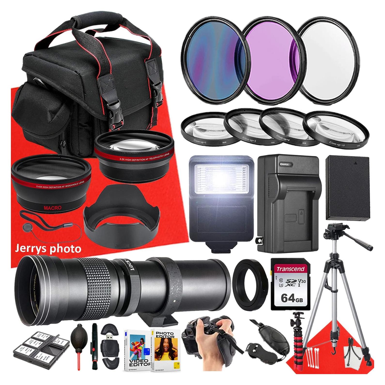Paquete de Accesorios 49mm para Canon EOS R50 R100 R10 - 28 Piezas