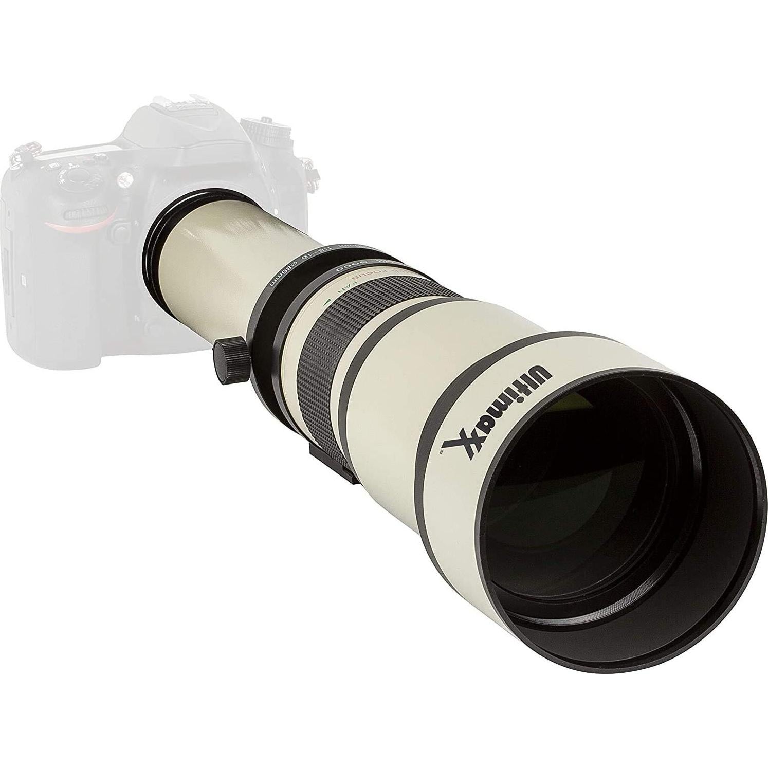 Lente Telefoto Ultimaxx 650-1300mm para Canon DSLR