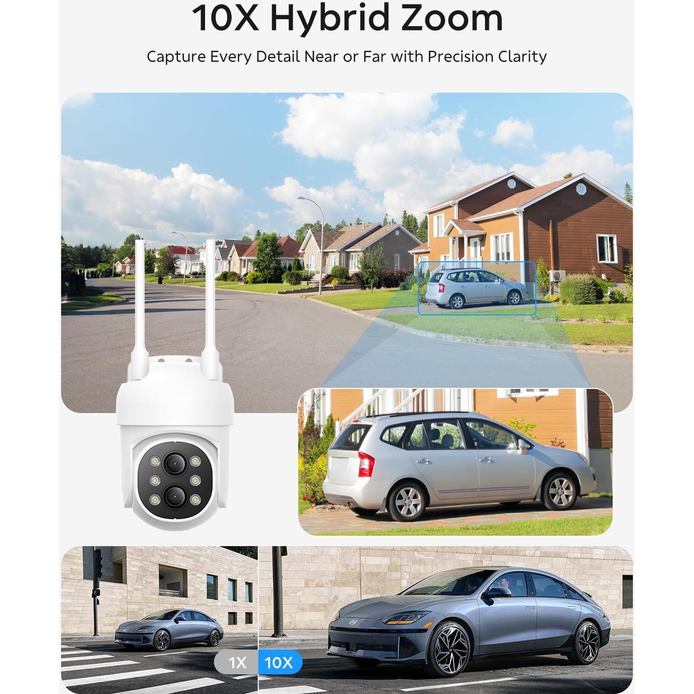 Sistema de Cámara de Seguridad Inalámbrica Camcamp 5MP NVR 10CH