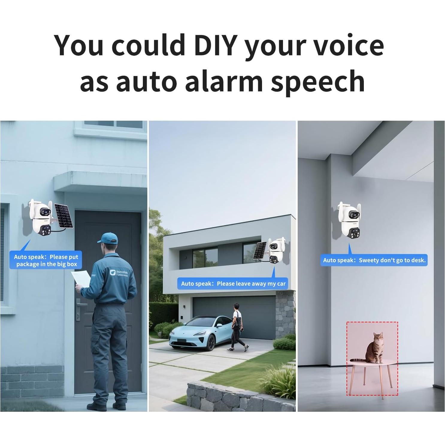 Cámara de Seguridad Inalámbrica ESCANU QG8 2K Solar 360°