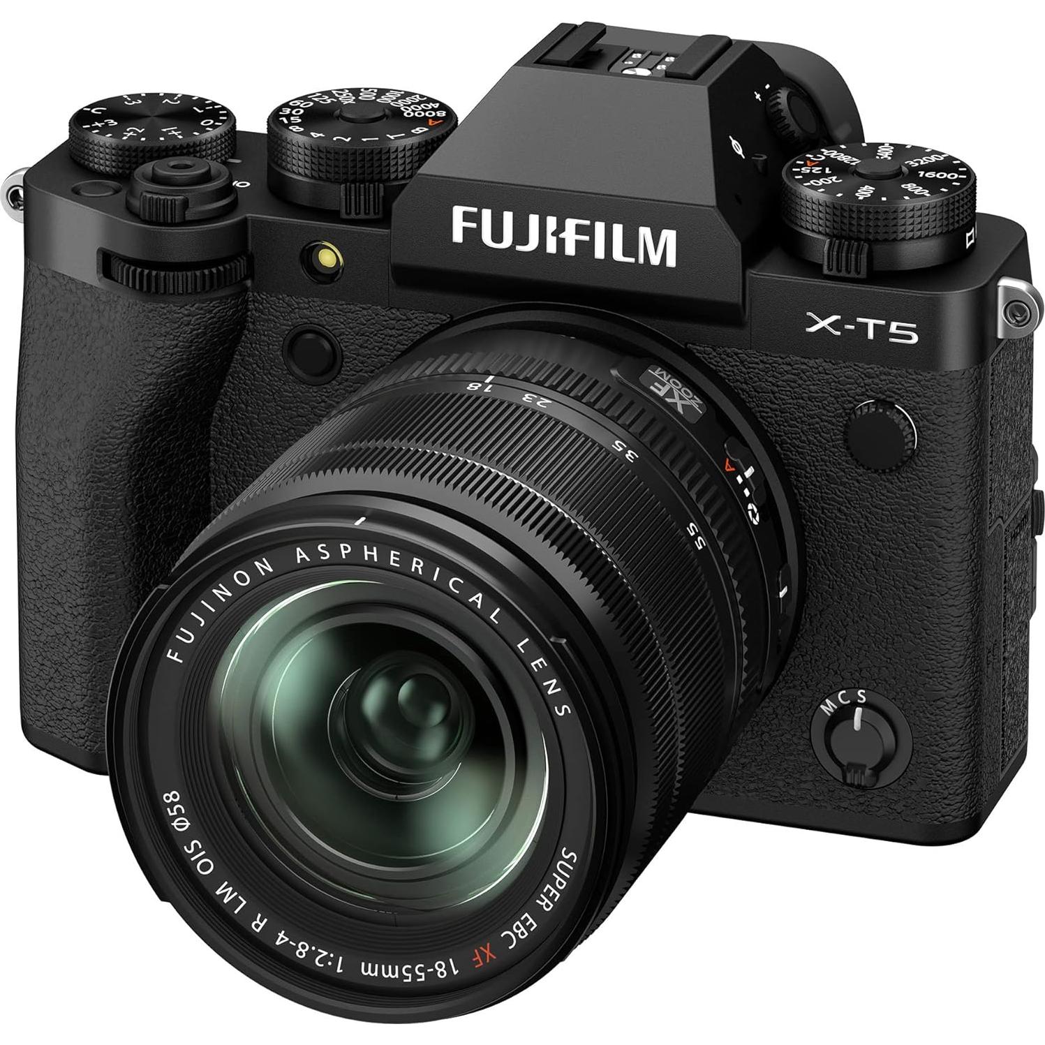 Fujifilm X-T5 Mirrorless Digital Camera XF18-55mm Lens Kit - Black