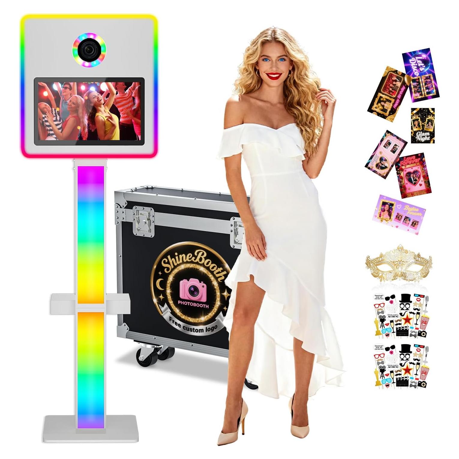 Cabina de Fotos Espejo Pikiu 15.6'' con Luz RGB y Estuche