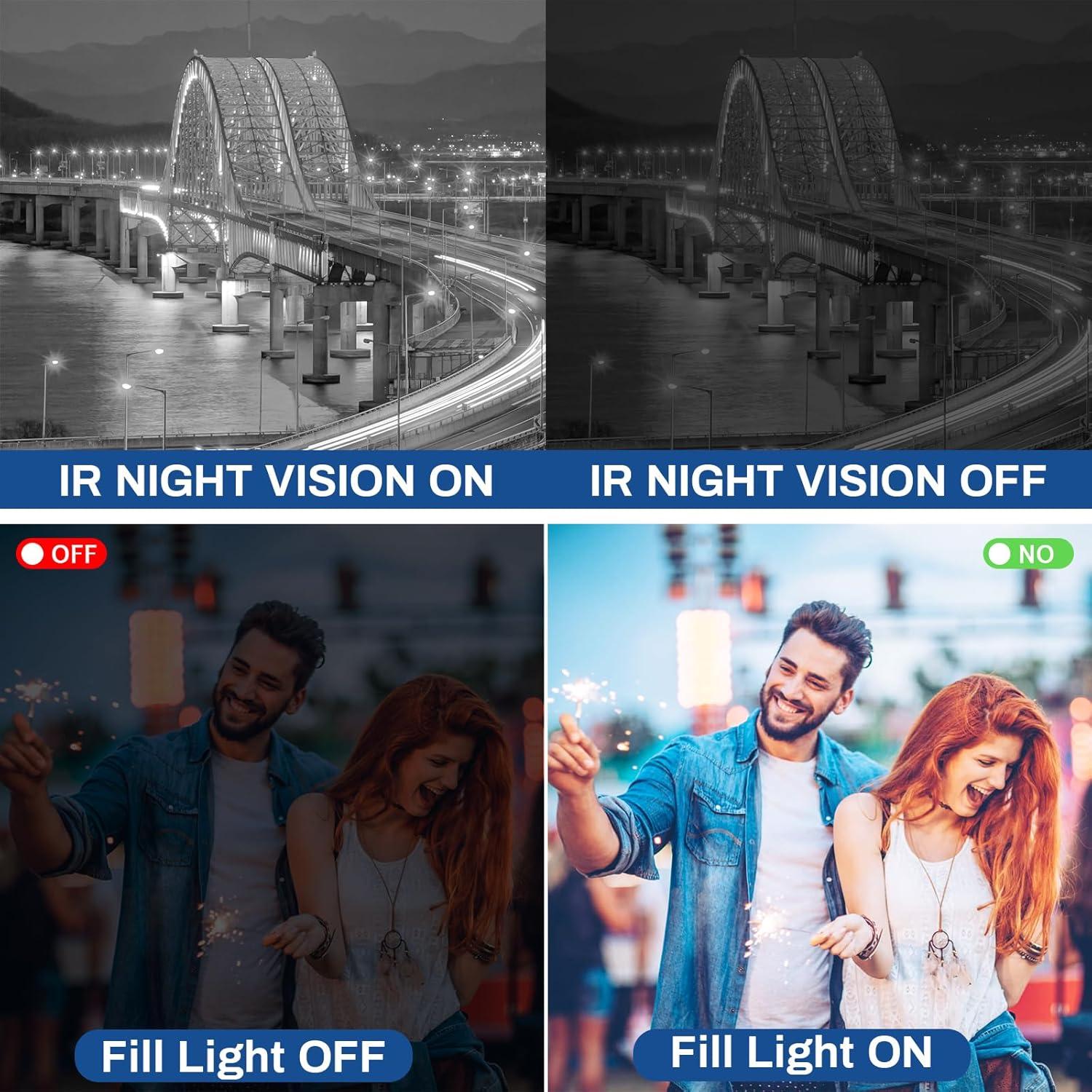 Cámara de Video VETEK 8K 48MP WiFi con Visión Nocturna IR