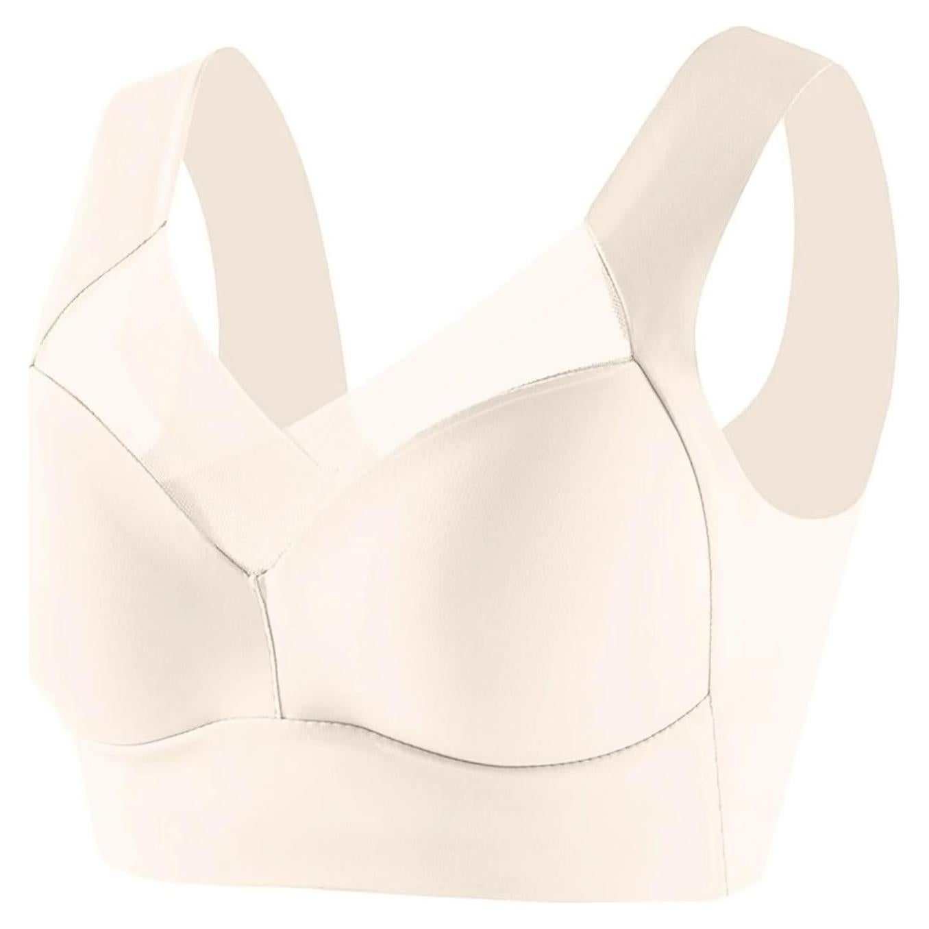 Wireless Support Bras for Older Women Lift No Underwire Full Coverage Push Up Bra Comfortable Everyday Brassiere Bras