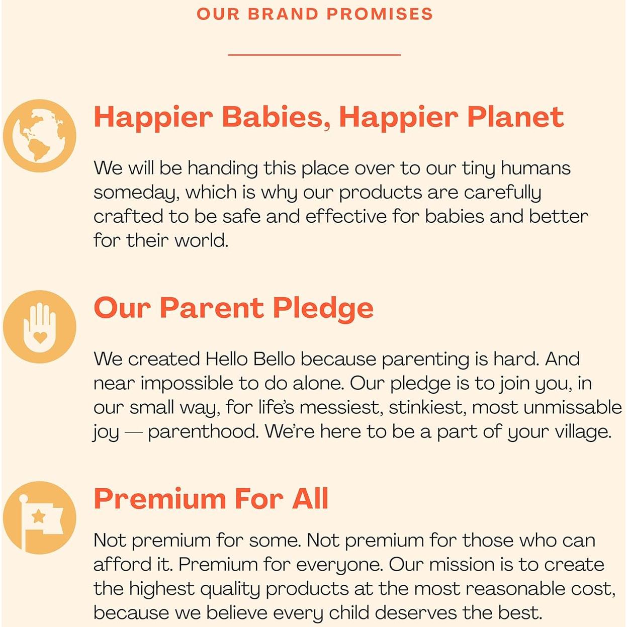 Pañales Premium Hello Bello Tamaño 1, 32 Unidades, Hipoalergénicos