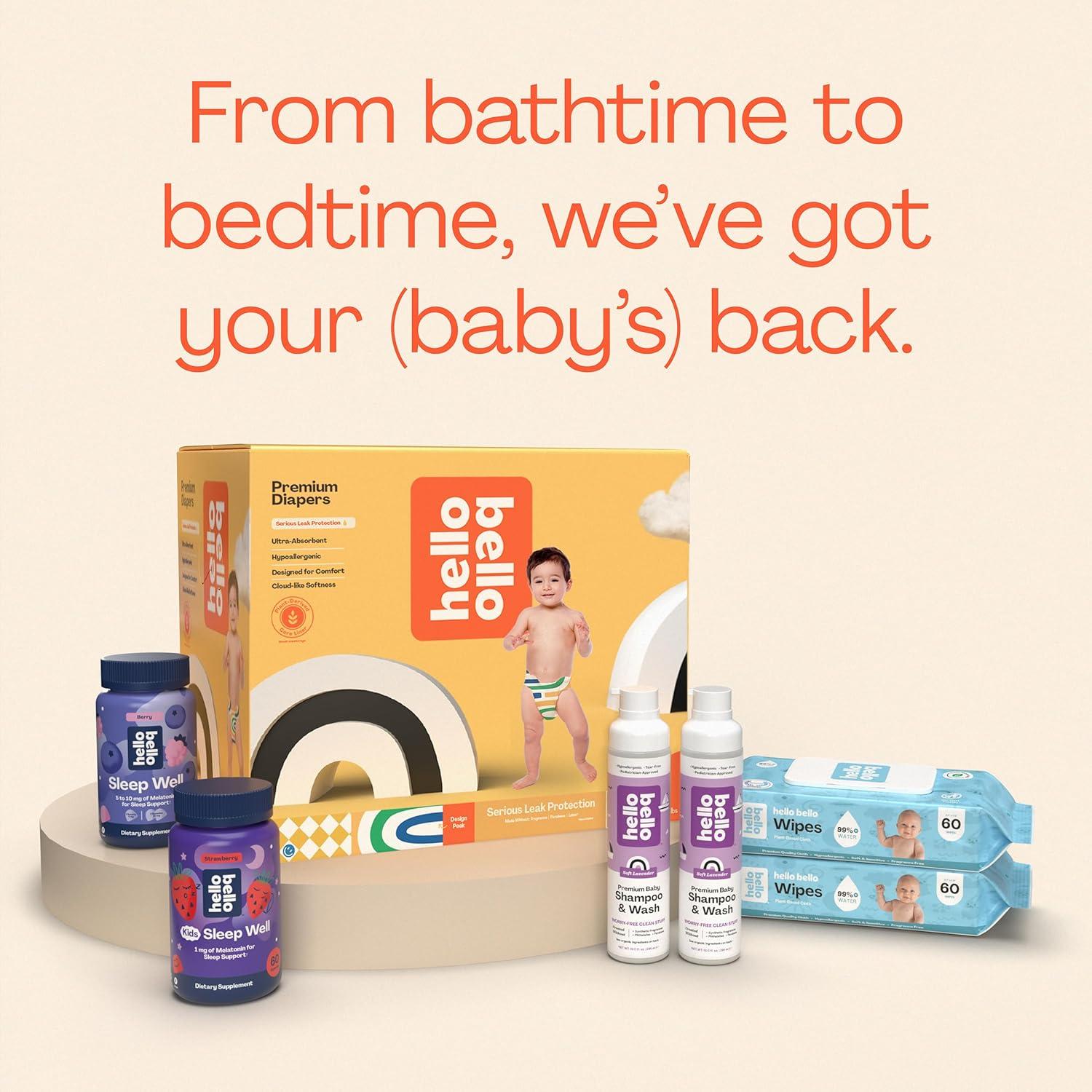 Pañales Premium Hello Bello Tamaño 1, 32 Unidades, Hipoalergénicos