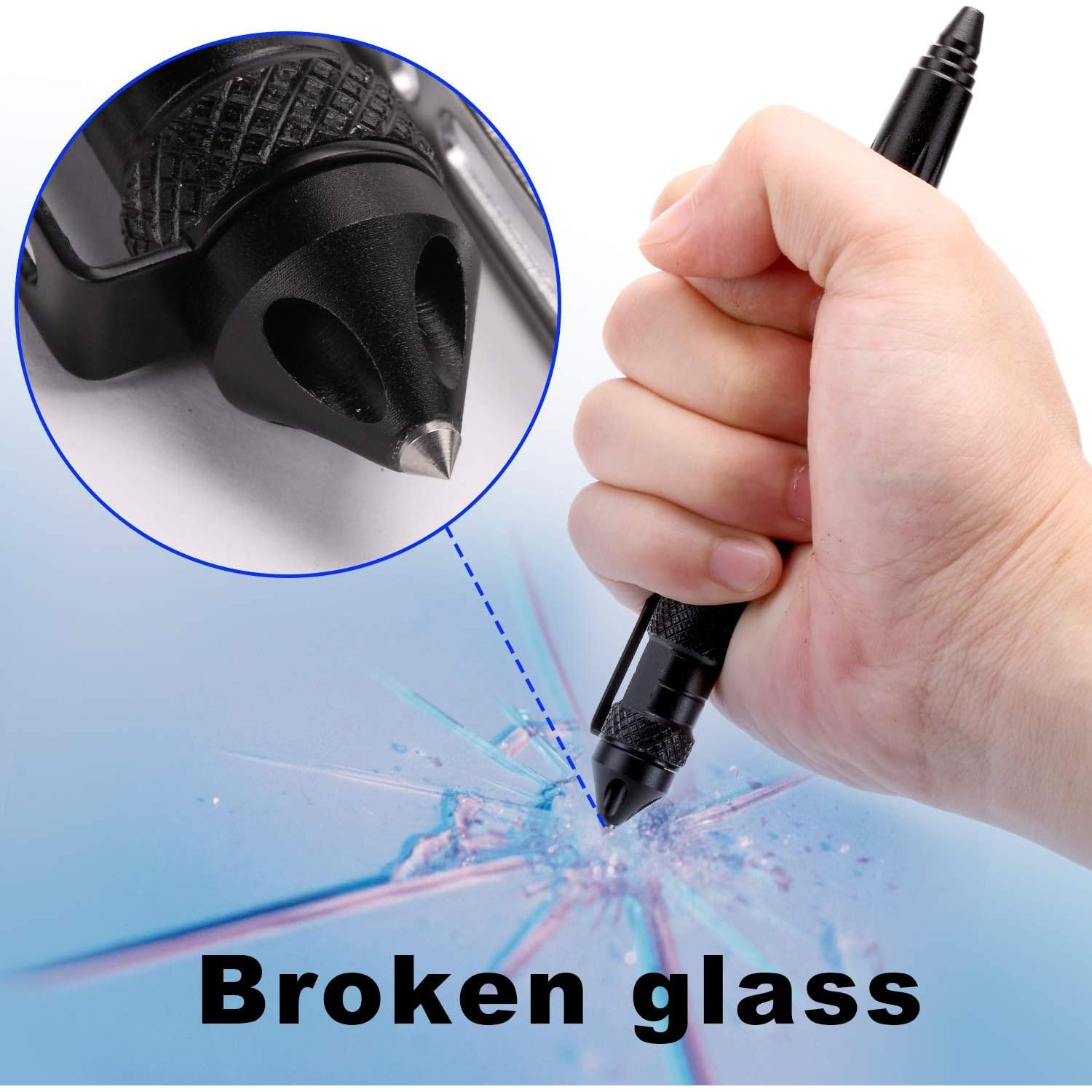 Juego de 2 Bolígrafos Tácticos Yizerel con 6 Recargas Negras