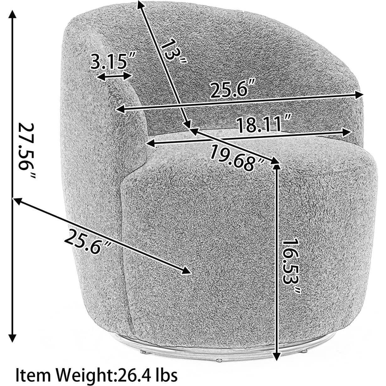 Silla de Acento Giratoria i-POOK Tapizada en Terciopelo Negro