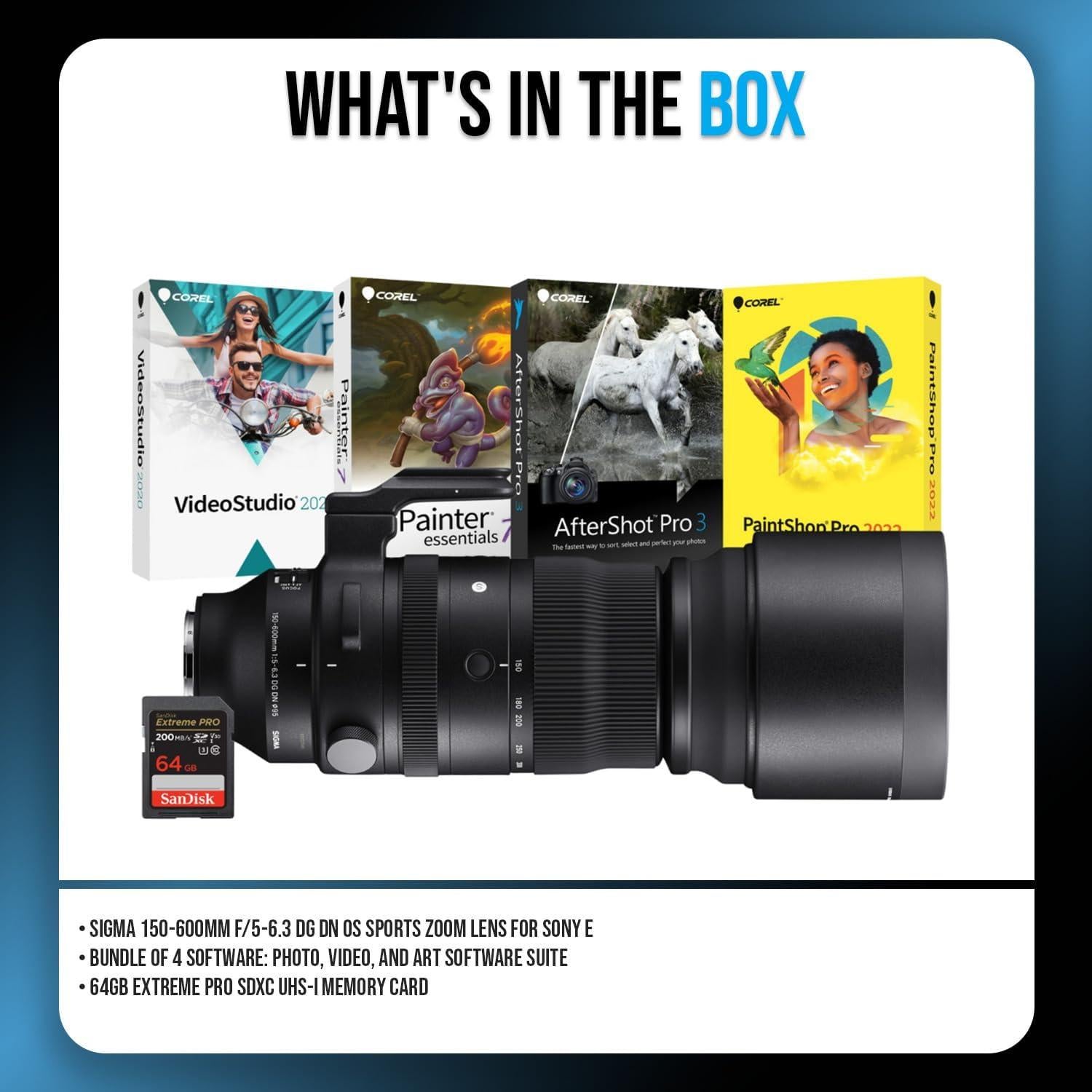 Lente Zoom Sigma 150-600mm f/5-6.3 DG DN OS para Sony E