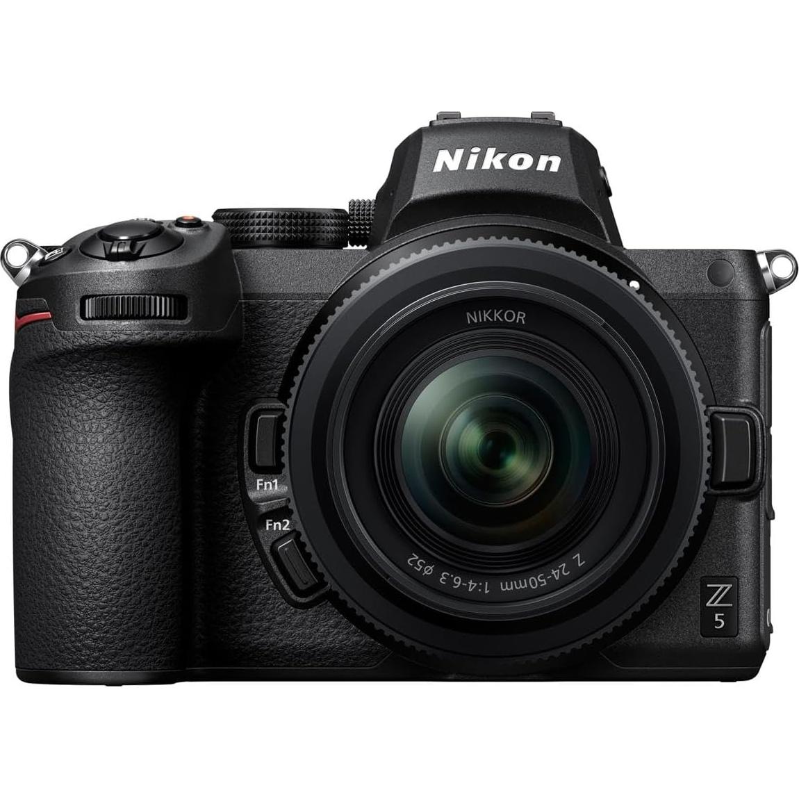 Nikon Z5 Full Frame Mirrorless Camera with 24-50mm Zoom Lens Basic Bundle with 32GB SD Card, Bag, Flexible Tripod and Accessories