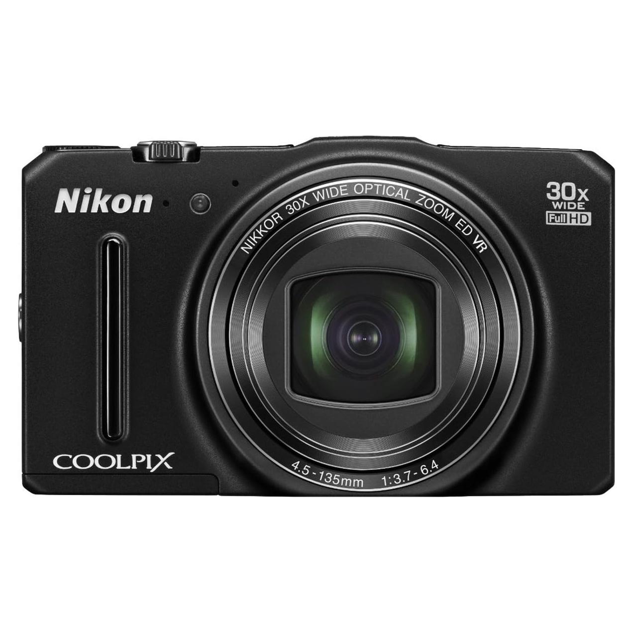 Nikon COOLPIX S9700 16.0 MP Wi-Fi Digital Camera with 30x Zoom NIKKOR Lens, GPS, and Full HD 1080p Video (Black)