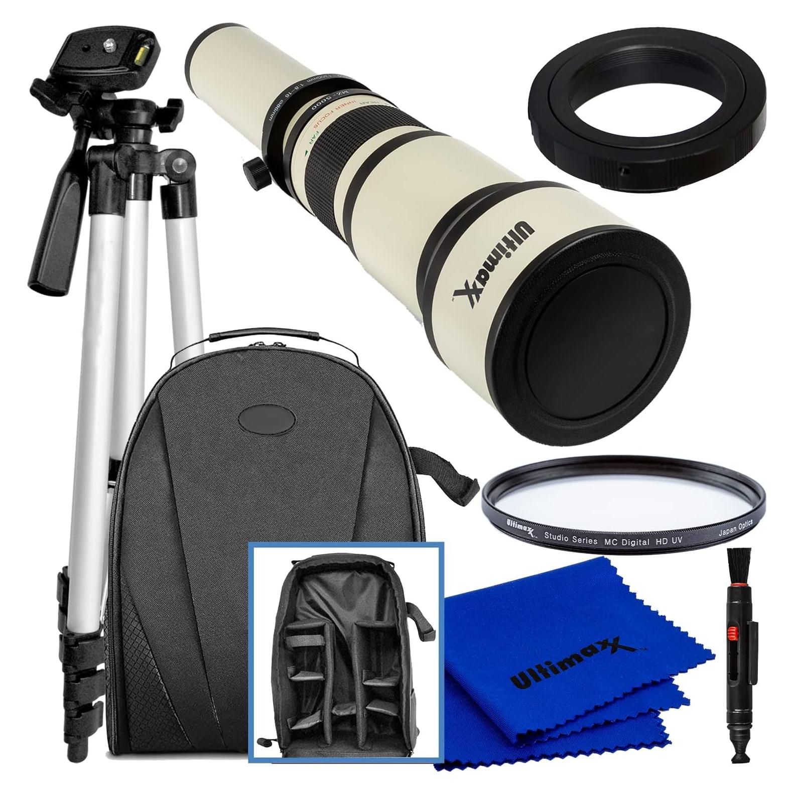 Lente Telefoto Zoom Ultimaxx 650-1300mm para Nikon