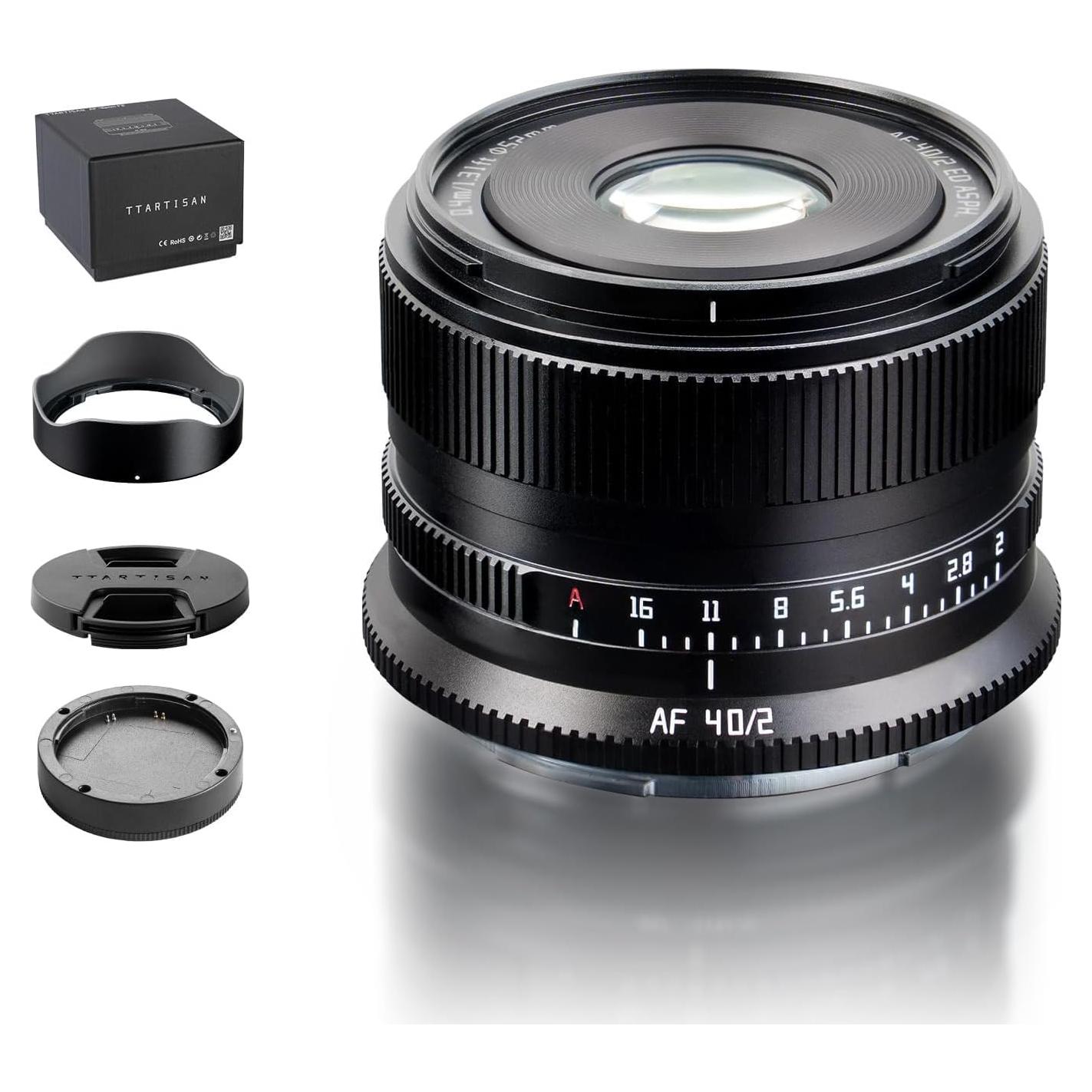 Lente TTARTISAN 40mm f2 AF para Nikon Montura Z - Ultra Ligero
