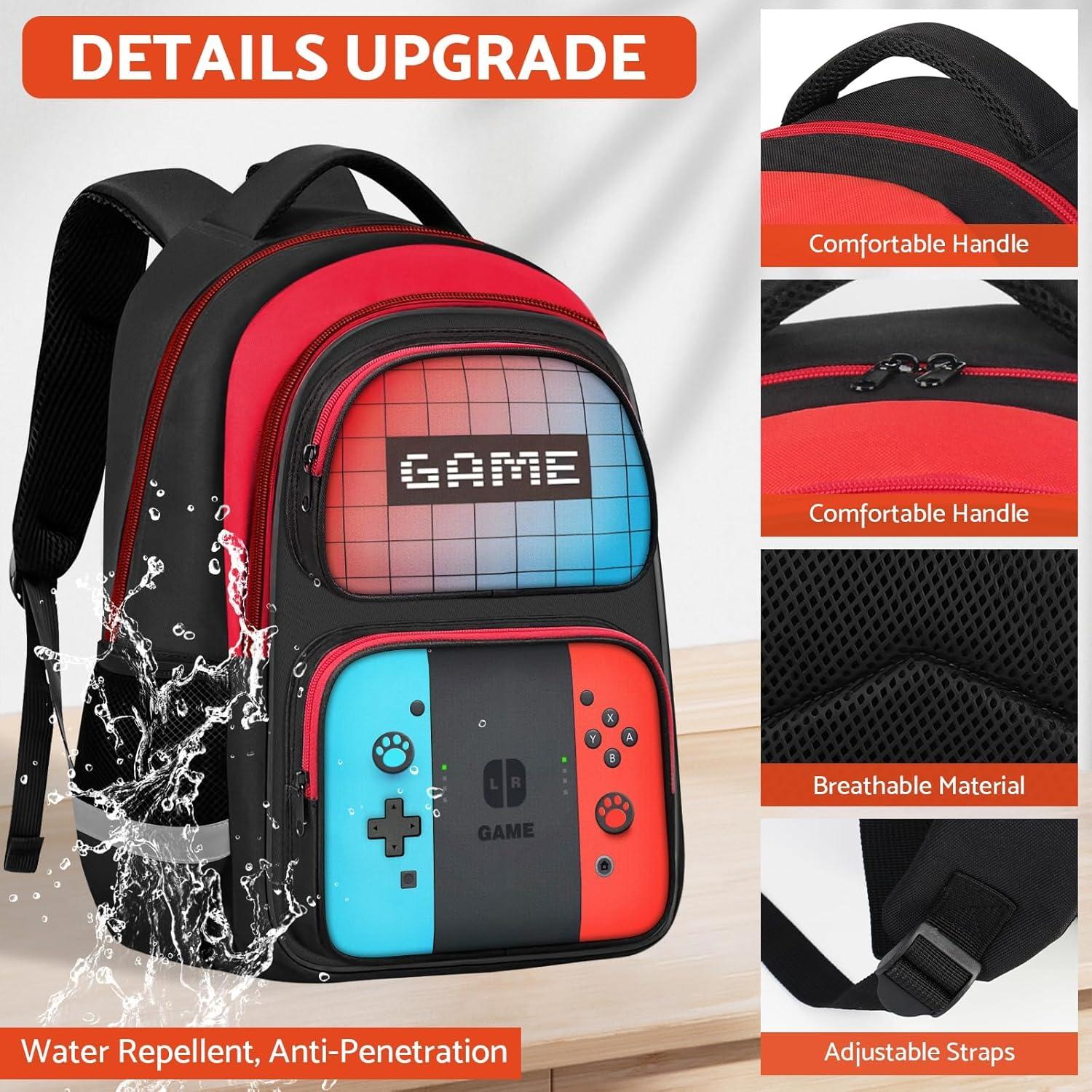 Mochila Escolar Gamer TILYTADLY 43.2 cm para Niños y Adolescentes