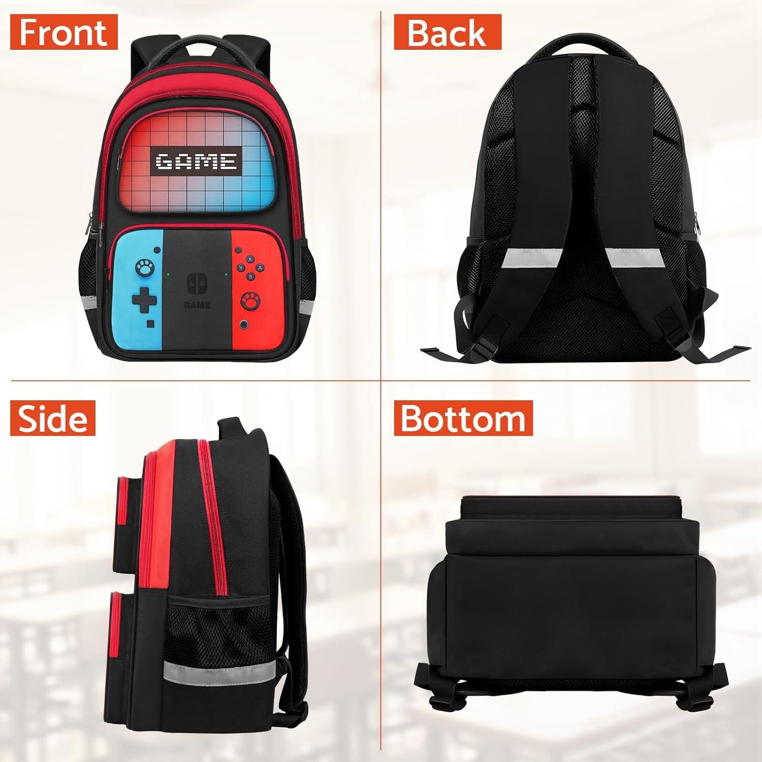 Mochila Escolar Gamer TILYTADLY 43.2 cm para Niños y Adolescentes