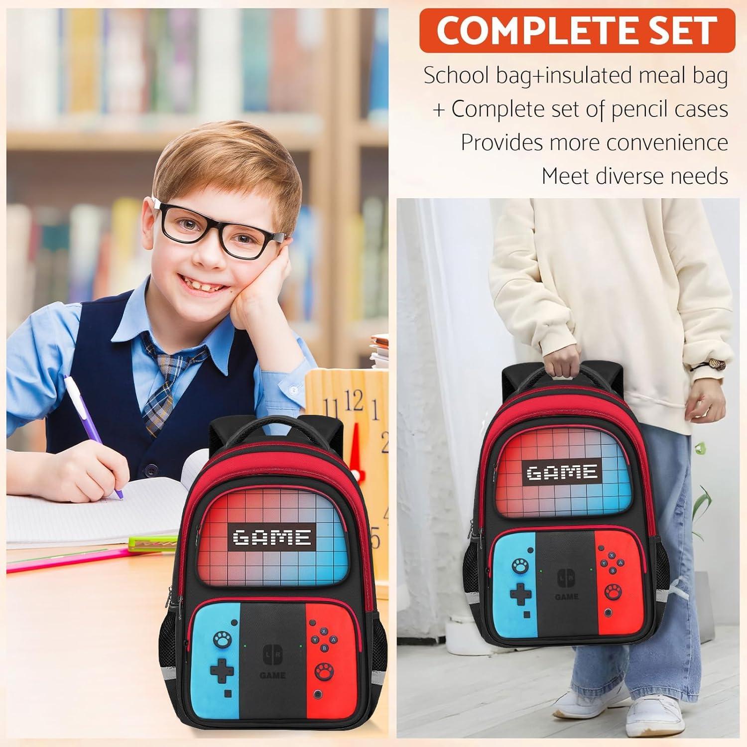 Mochila Escolar Gamer TILYTADLY 43.2 cm para Niños y Adolescentes