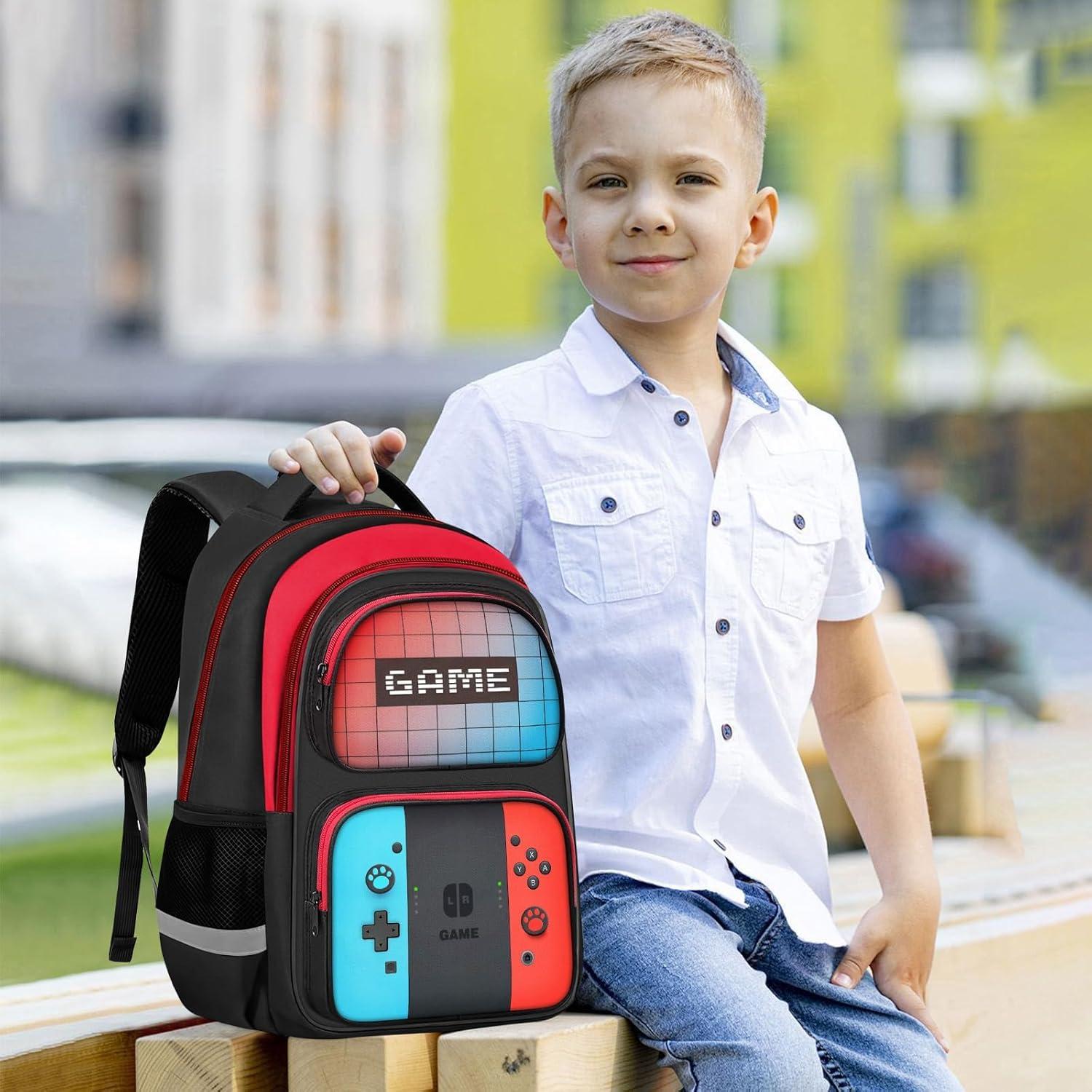 Mochila Escolar Gamer TILYTADLY 43.2 cm para Niños y Adolescentes