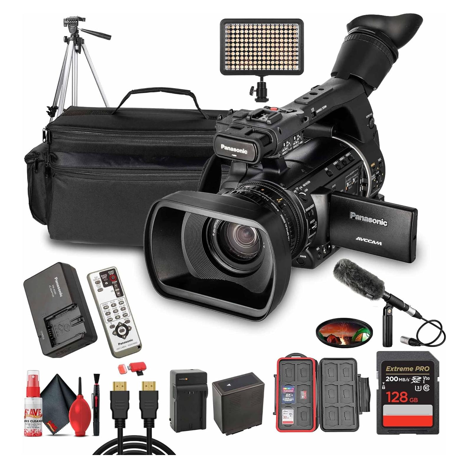 Cámara de video Panasonic AG-AC160 HD 22x 3MOS + 2x 128GB