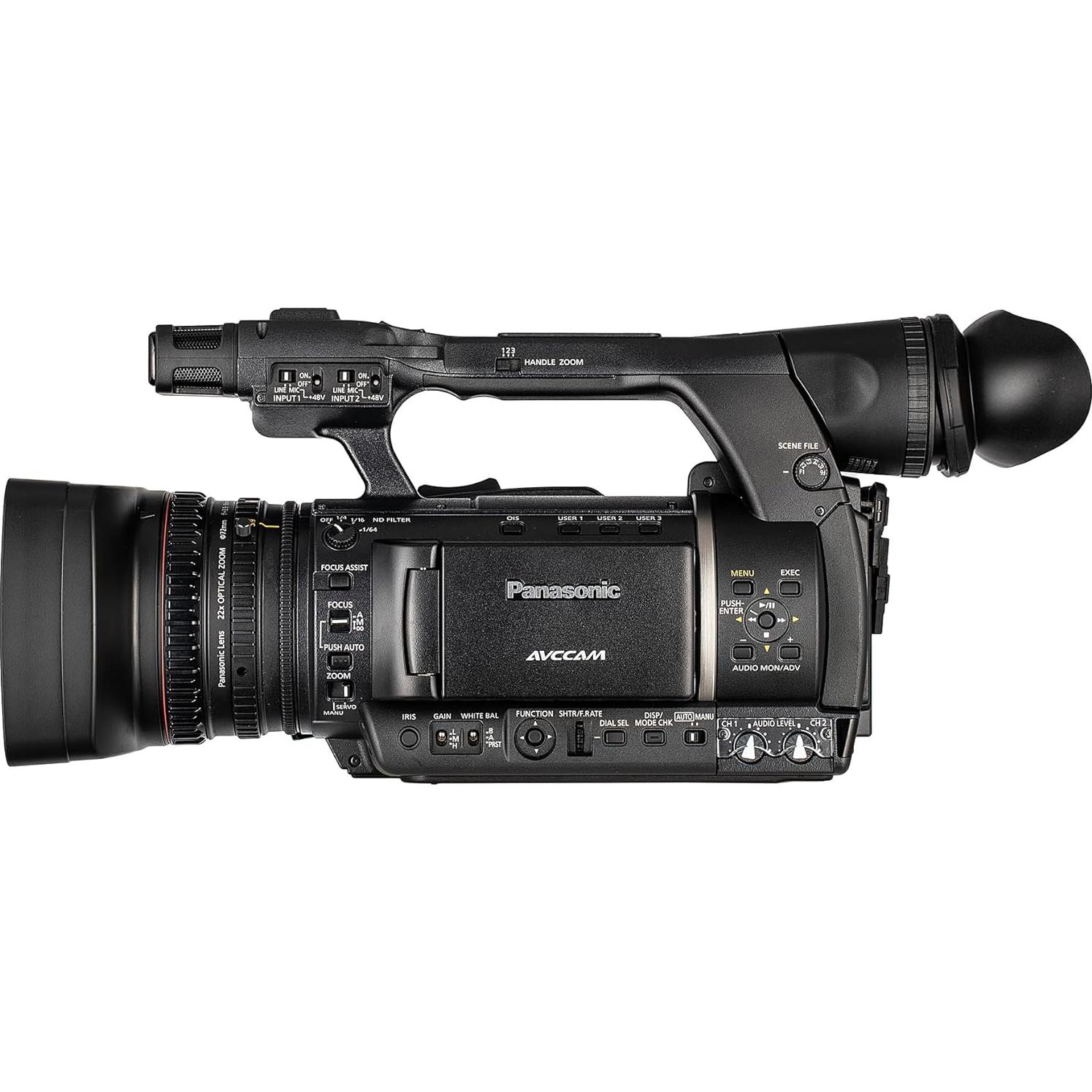 Cámara de video Panasonic AG-AC160 HD 22x 3MOS + 2x 128GB