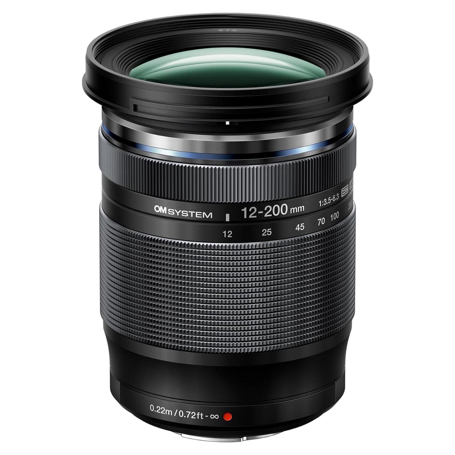 Lente Zoom OM SYSTEM M.Zuiko 12-200mm F3.5-6.3 MFT Negro