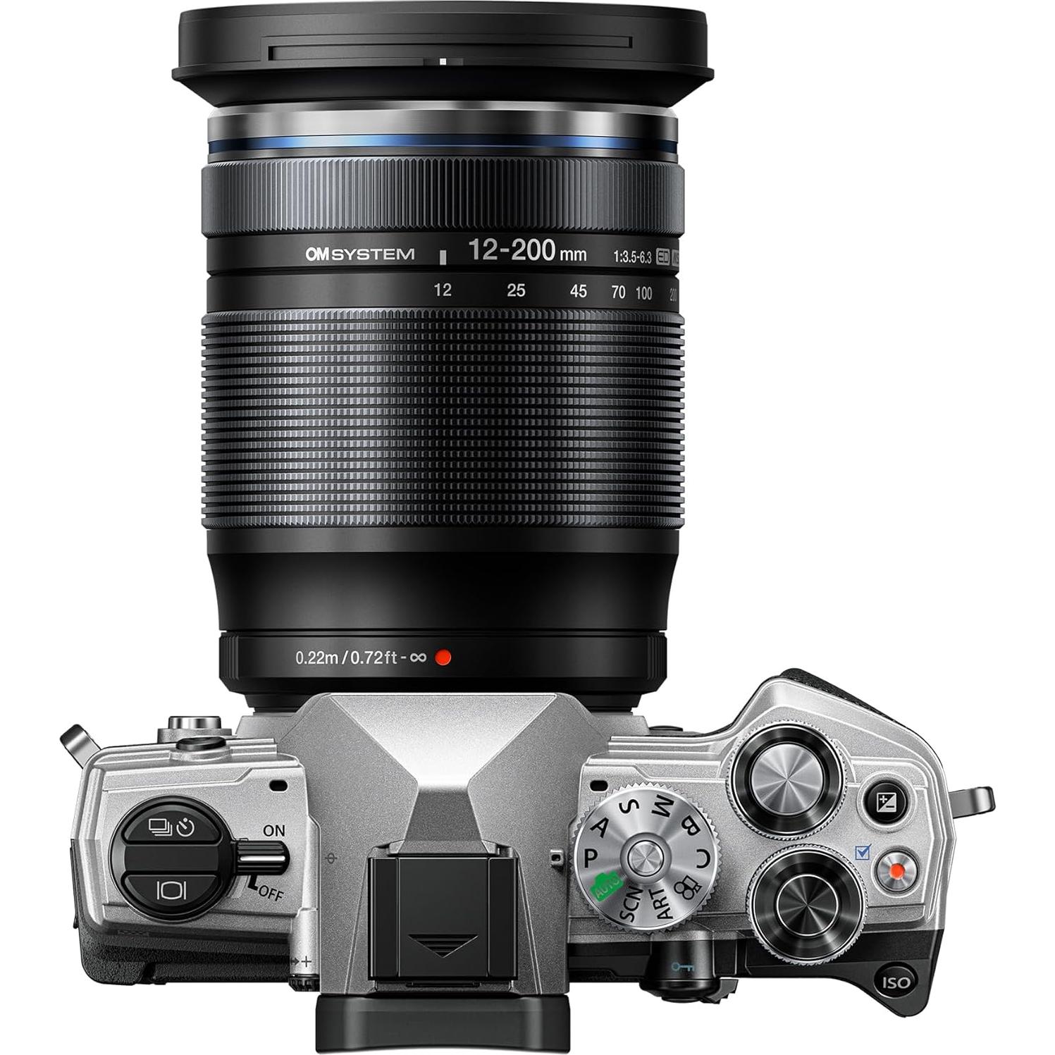 Lente Zoom OM SYSTEM M.Zuiko 12-200mm F3.5-6.3 MFT Negro