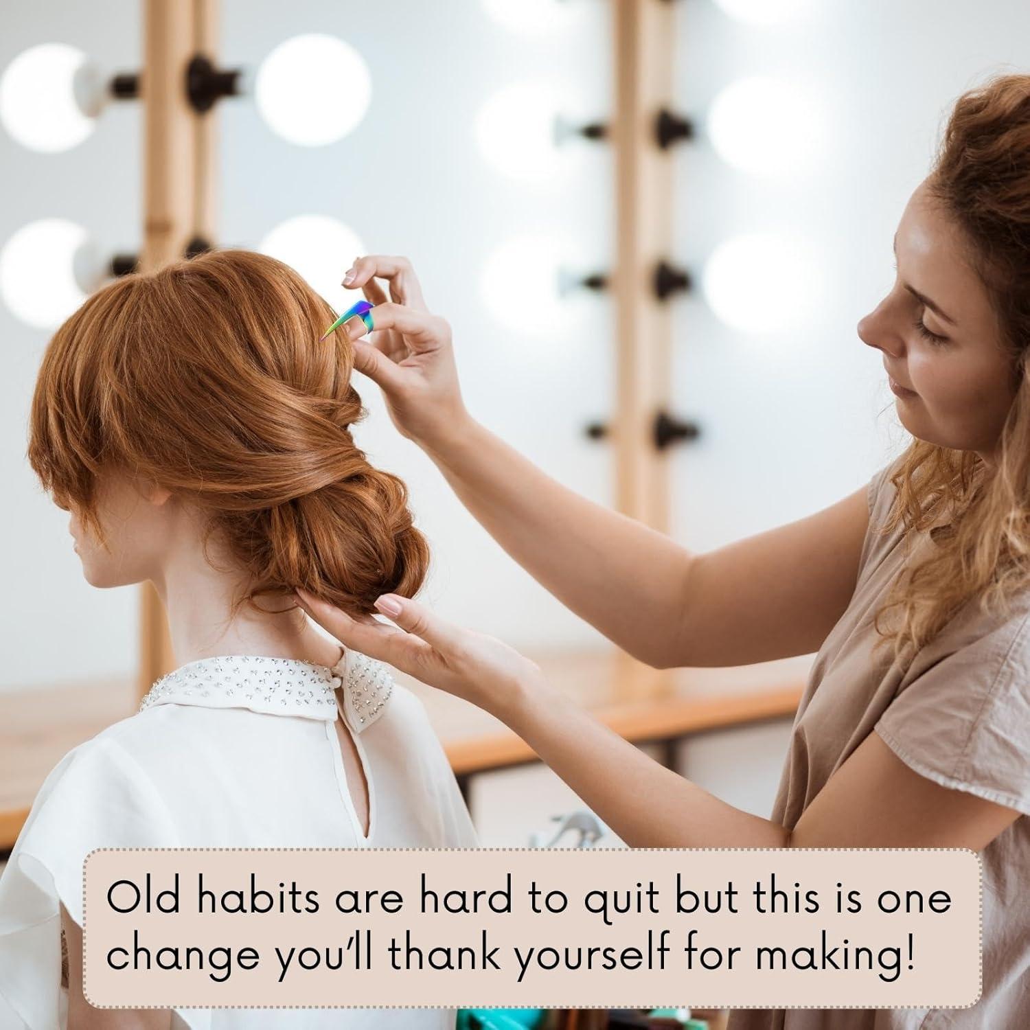 Anillo de Partición de Cabello Cross Edge - Acero Inoxidable