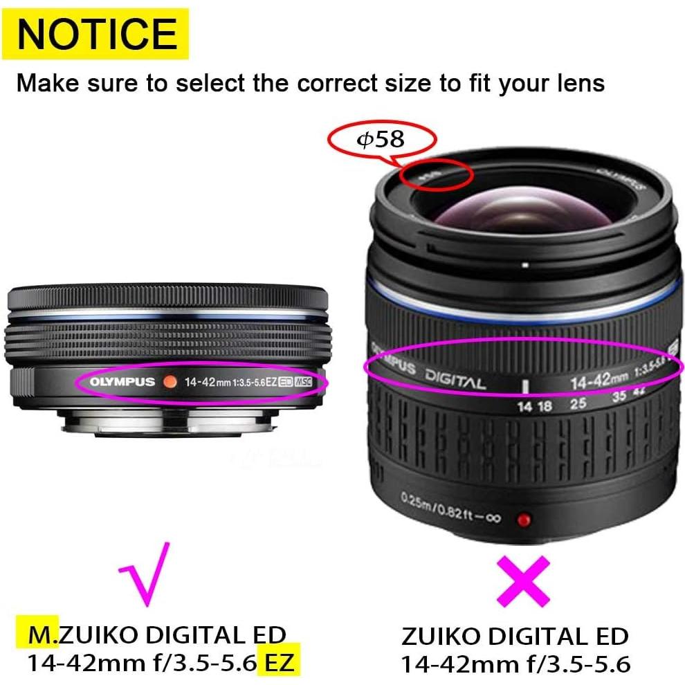 Tapa de lente 37mm BTER para Olympus M.ZUIKO 3 Pack