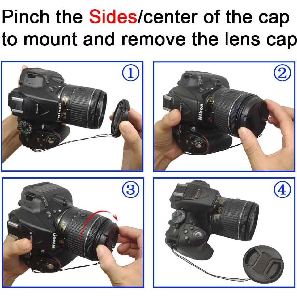 Tapa de lente 37mm BTER para Olympus M.ZUIKO 3 Pack