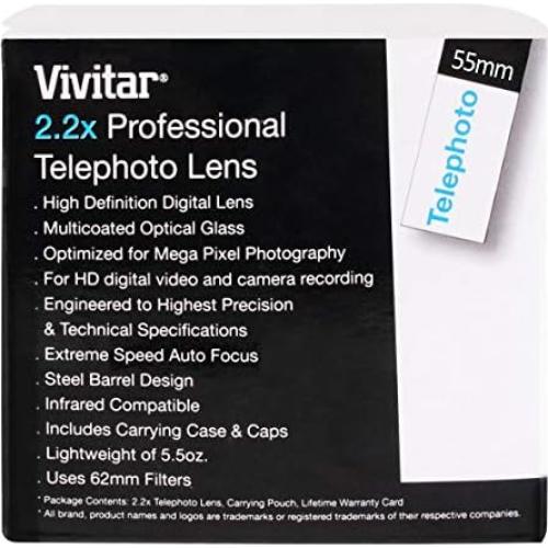 Lente Zoom Telefoto Vivitar 18-55mm f/1.2 Negro