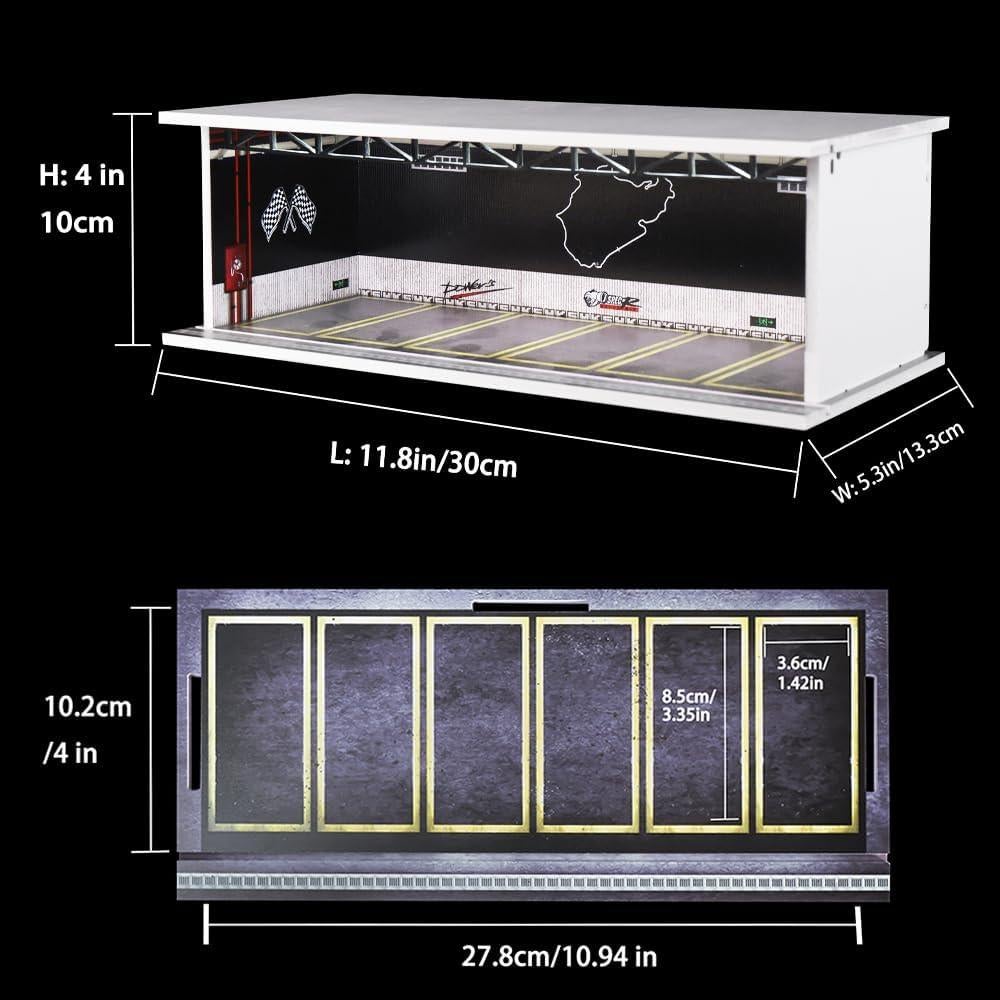 Estuche de exhibición G-FANS para Hot Wheels 1:64 con LED