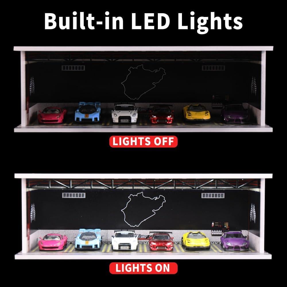 Estuche de exhibición G-FANS para Hot Wheels 1:64 con LED