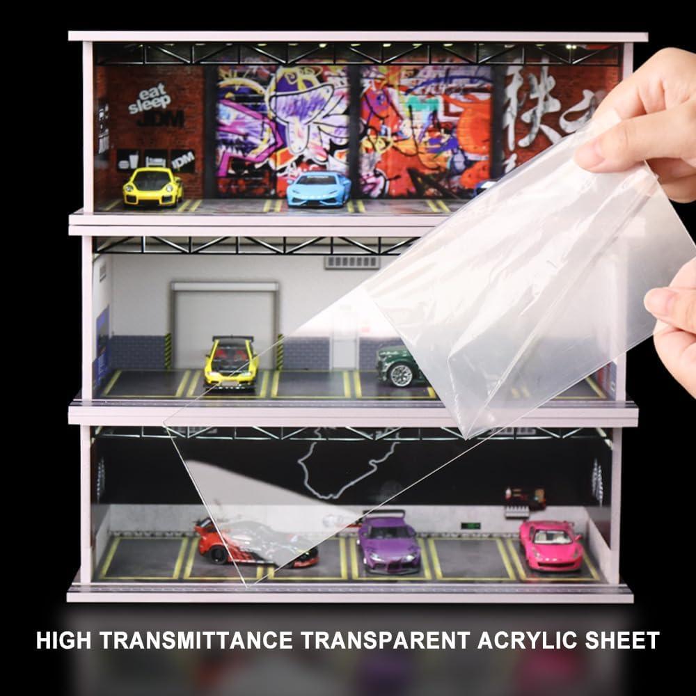 Estuche de exhibición G-FANS para Hot Wheels 1:64 con LED