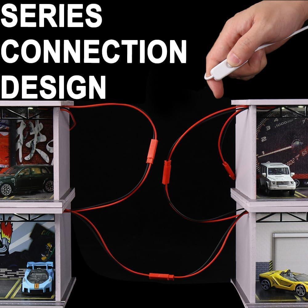 Vitrina para Hot Wheels G-FANS 1:64 con Luz LED y Acrílico