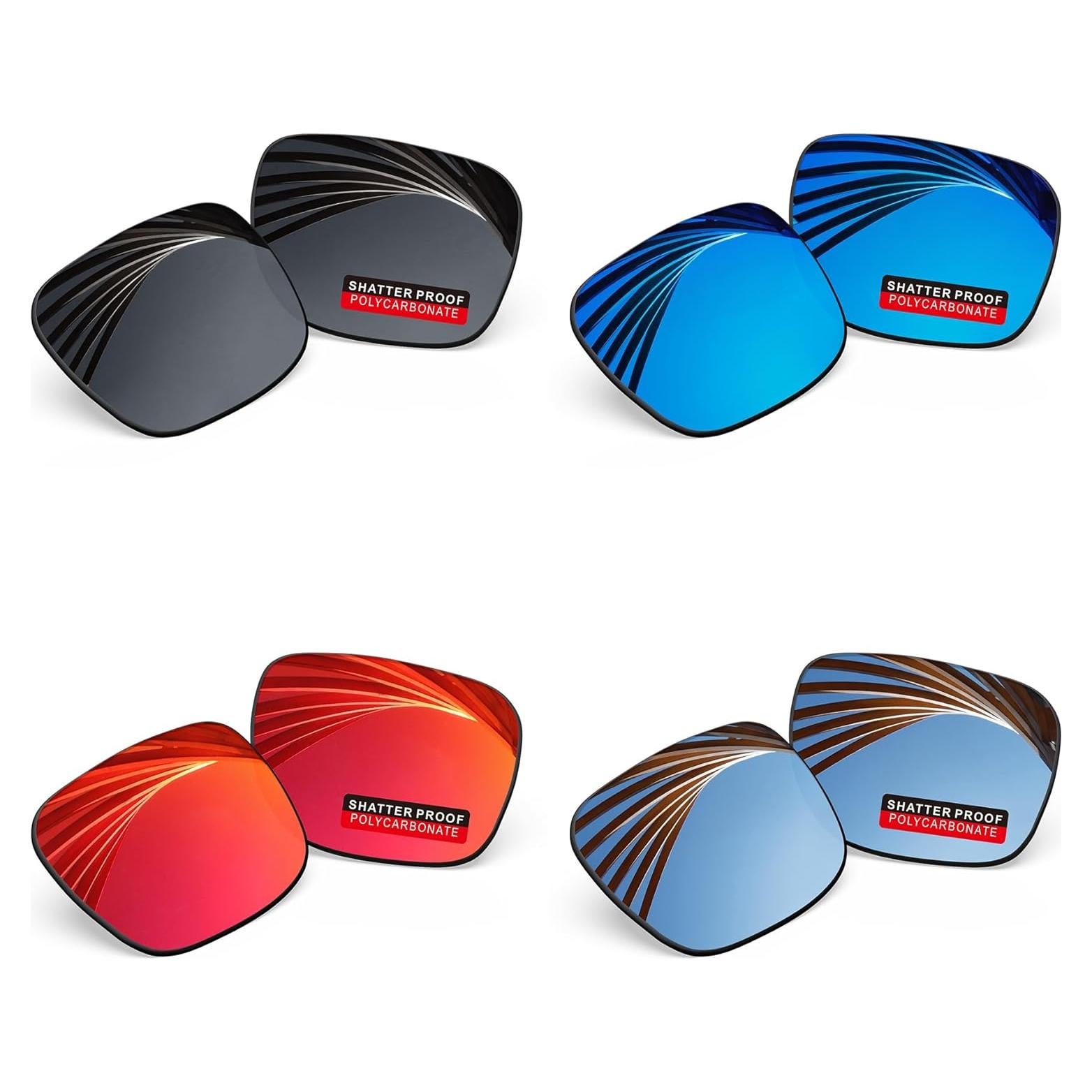 4 Pares Lentes de Reemplazo Polarizados iLikeo para Oakley Holbrook