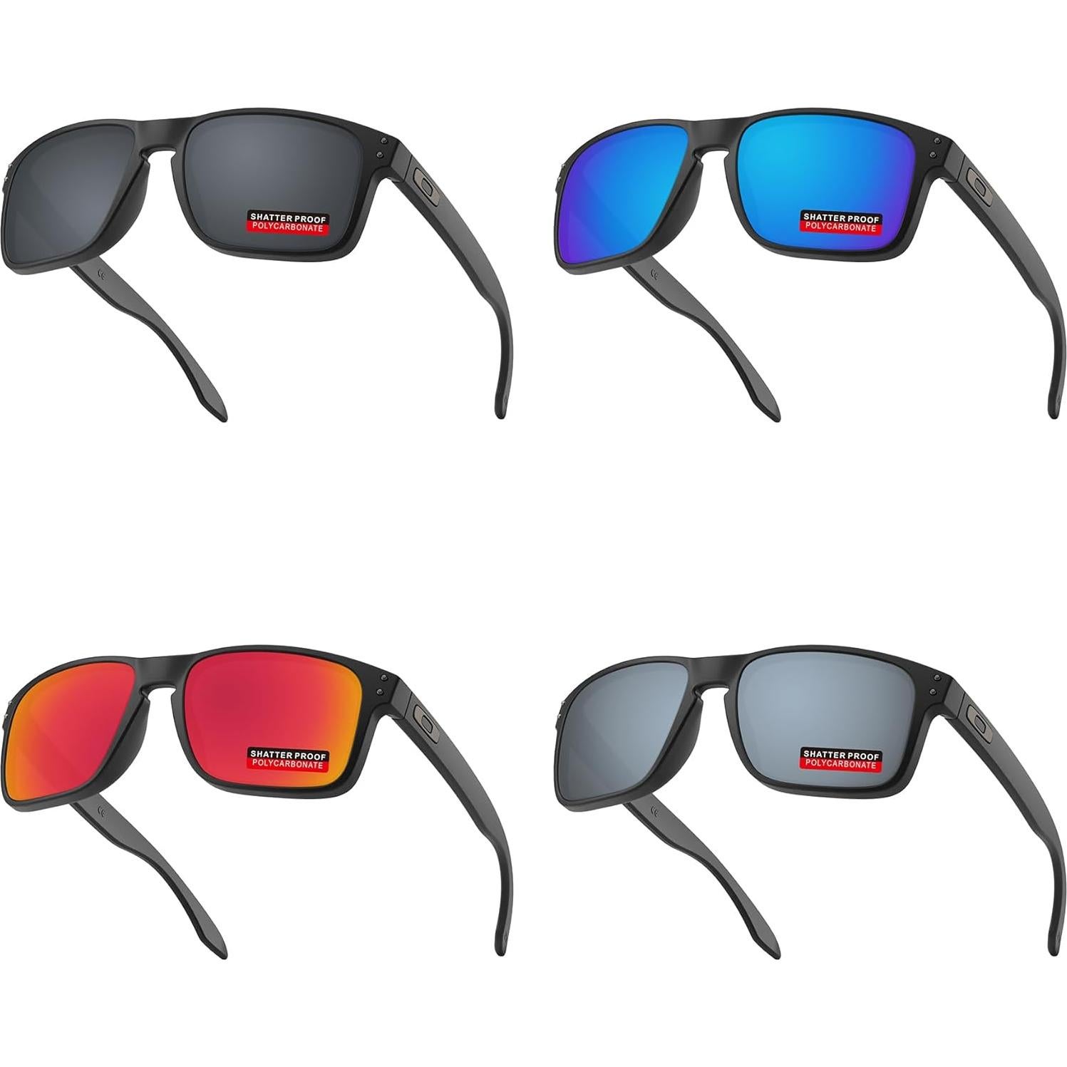 4 Pares Lentes de Reemplazo Polarizados iLikeo para Oakley Holbrook