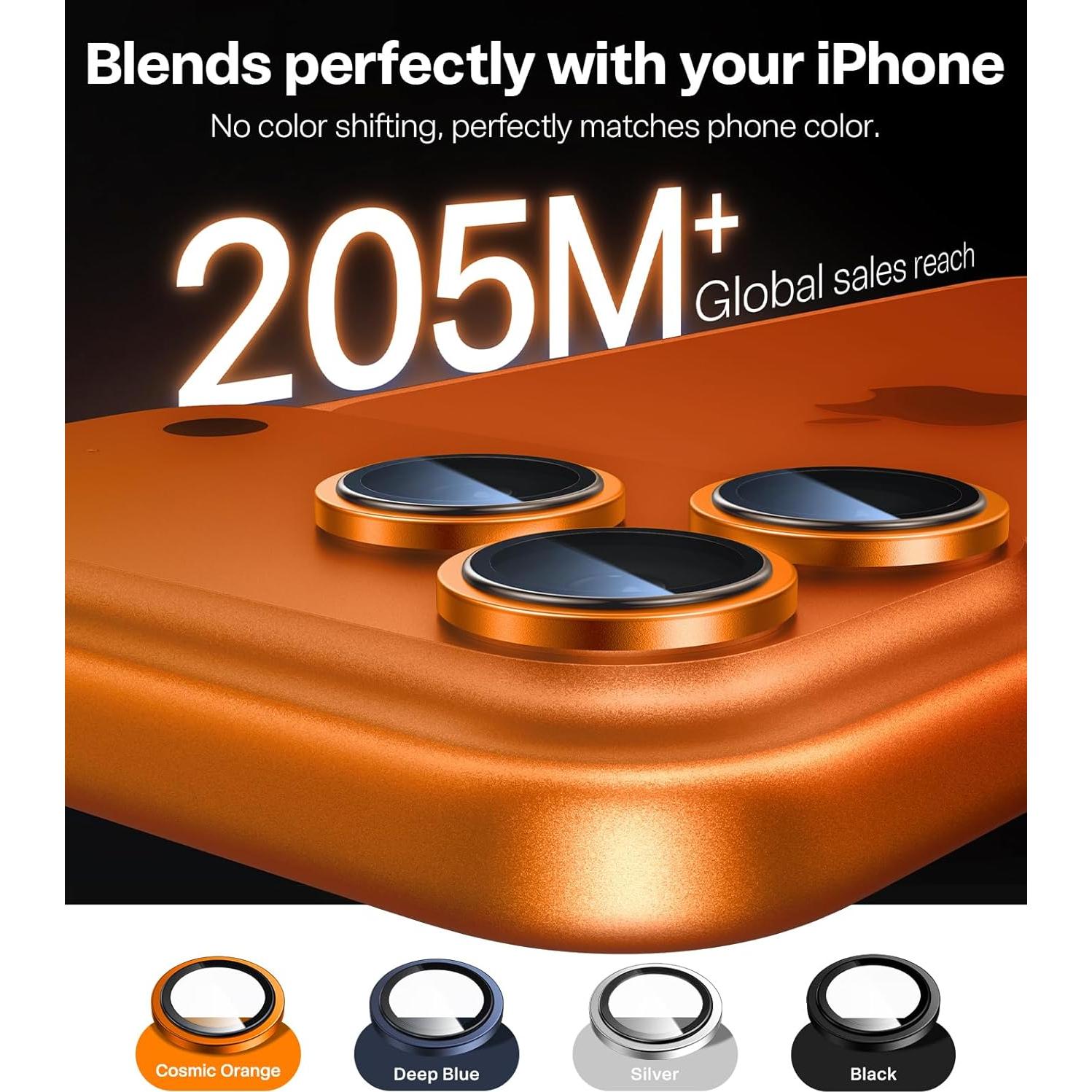 Protector de Lente TORRAS para iPhone 17 Pro Max/Pro 9H+