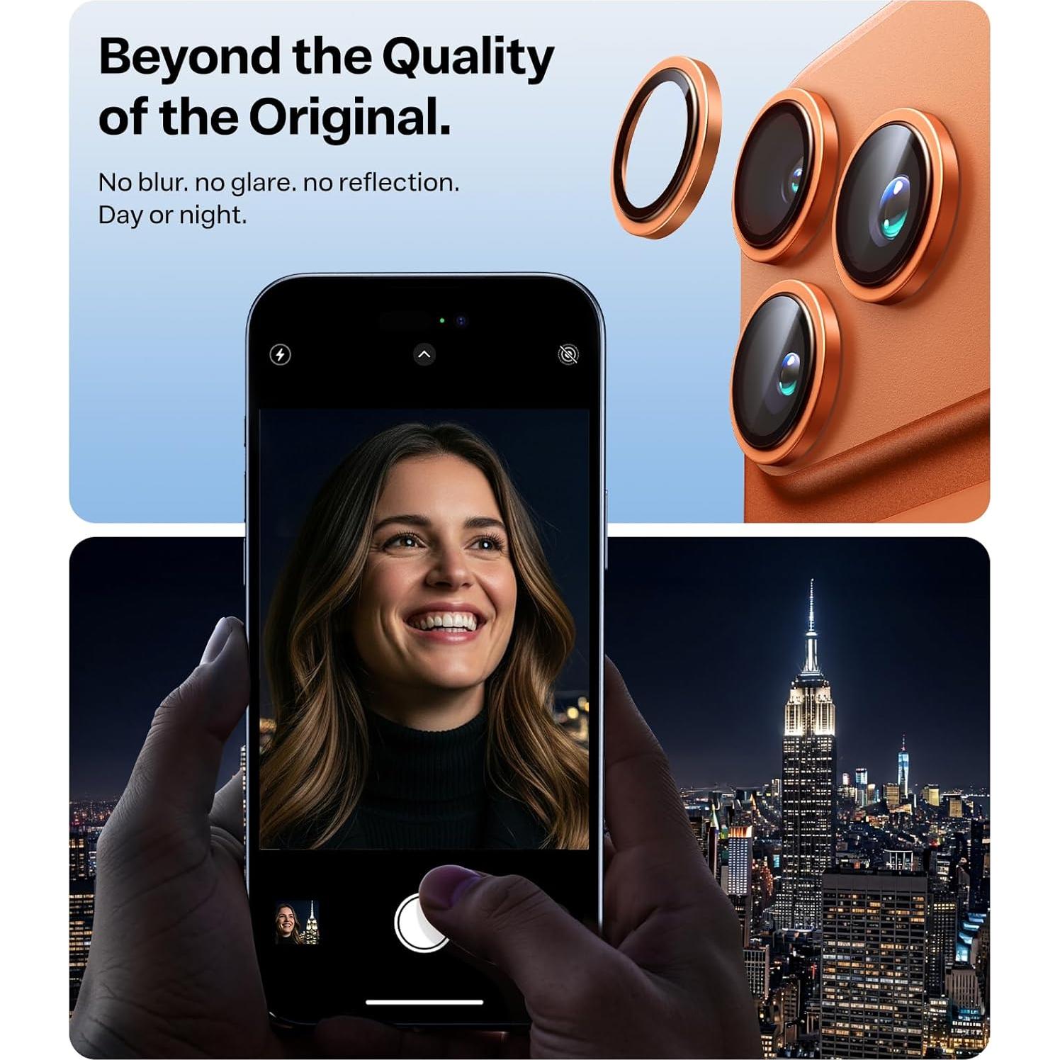 Protector de Lente TORRAS para iPhone 17 Pro Max/Pro 9H+