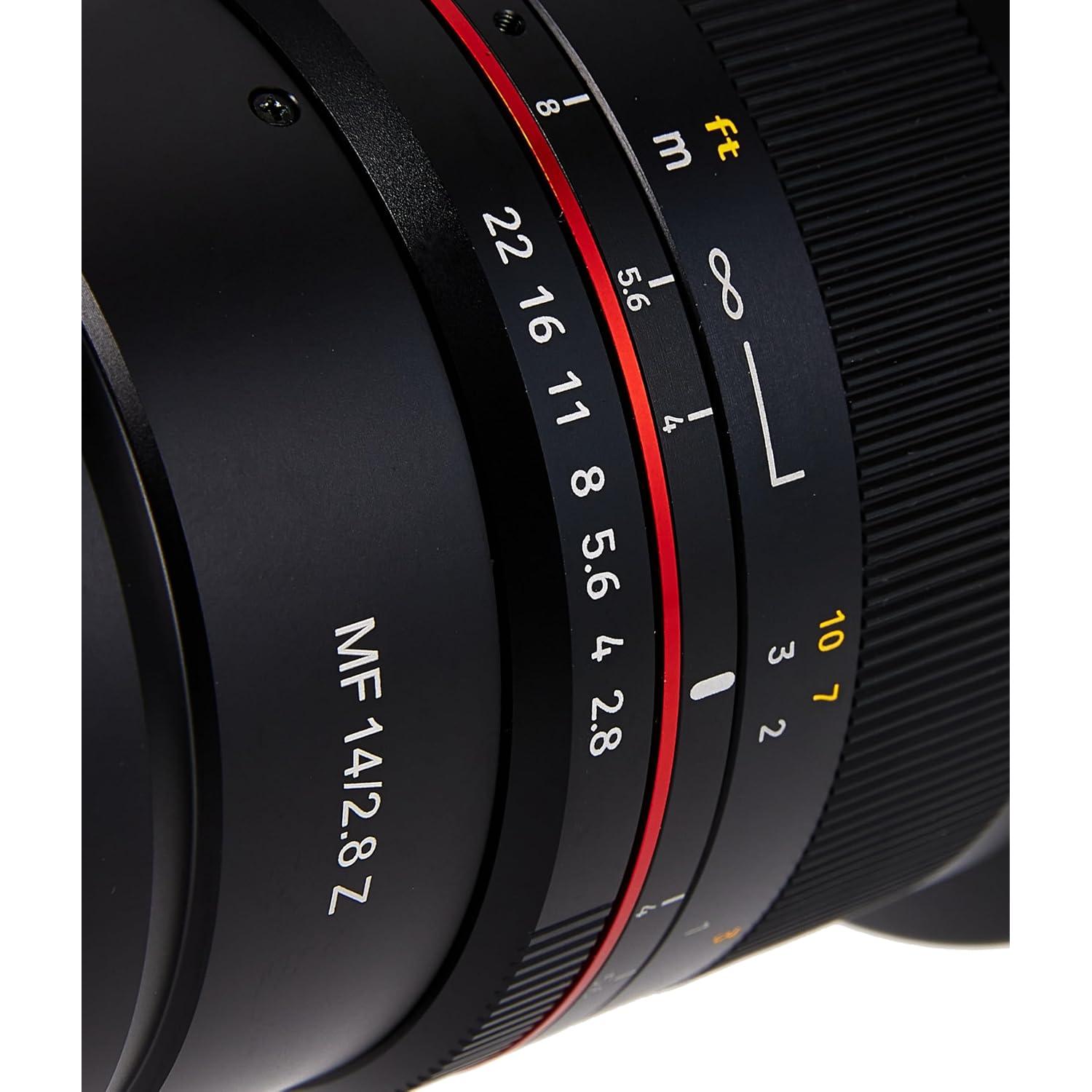 Lente Rokinon 14mm f/2.8 para Nikon Z - Sellada, 0.86 kg
