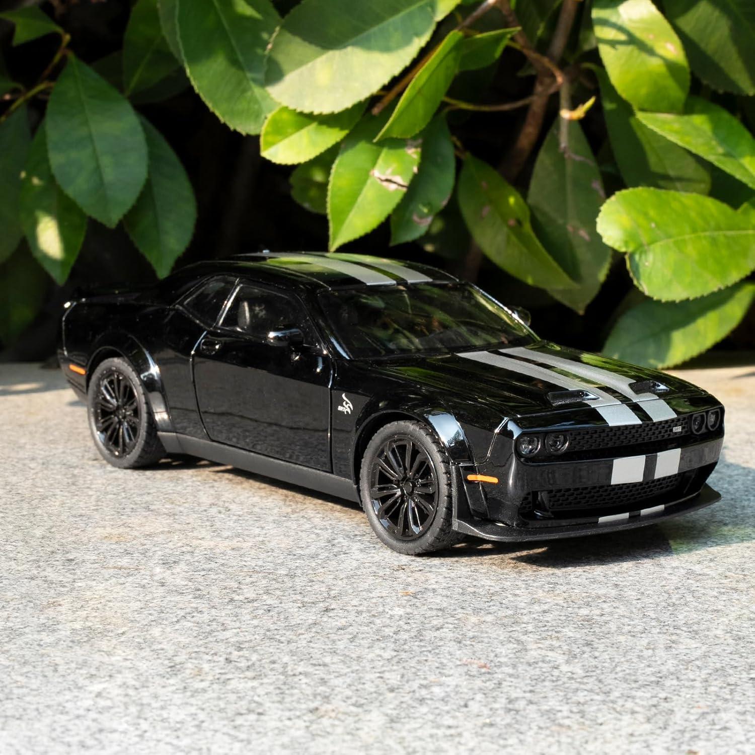 Coche de Juguete Dodge Challenger SRT Negro 1:22 con Sonido