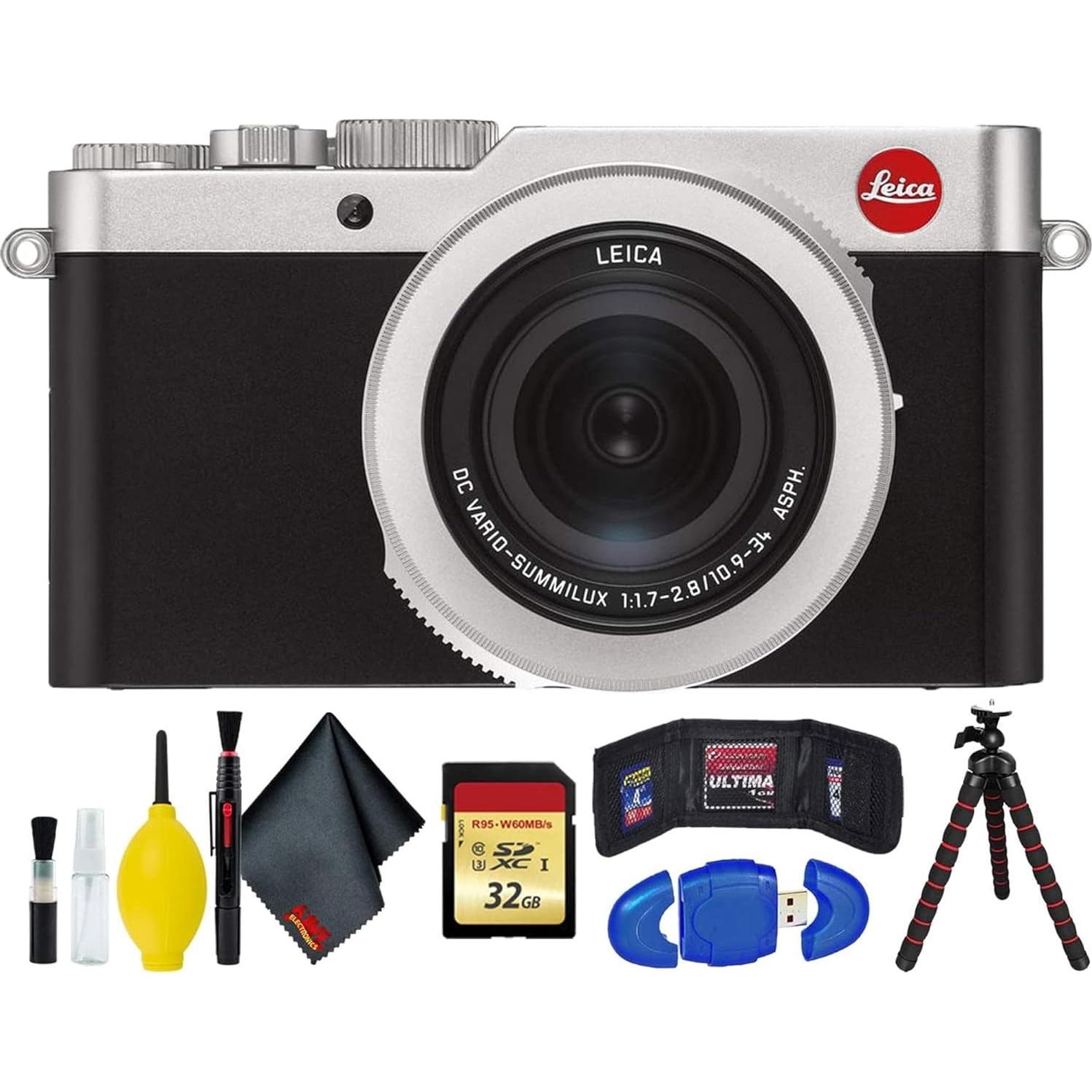 Cámara Digital Leica D-Lux 7 17MP con Tarjeta 32GB y Trípode