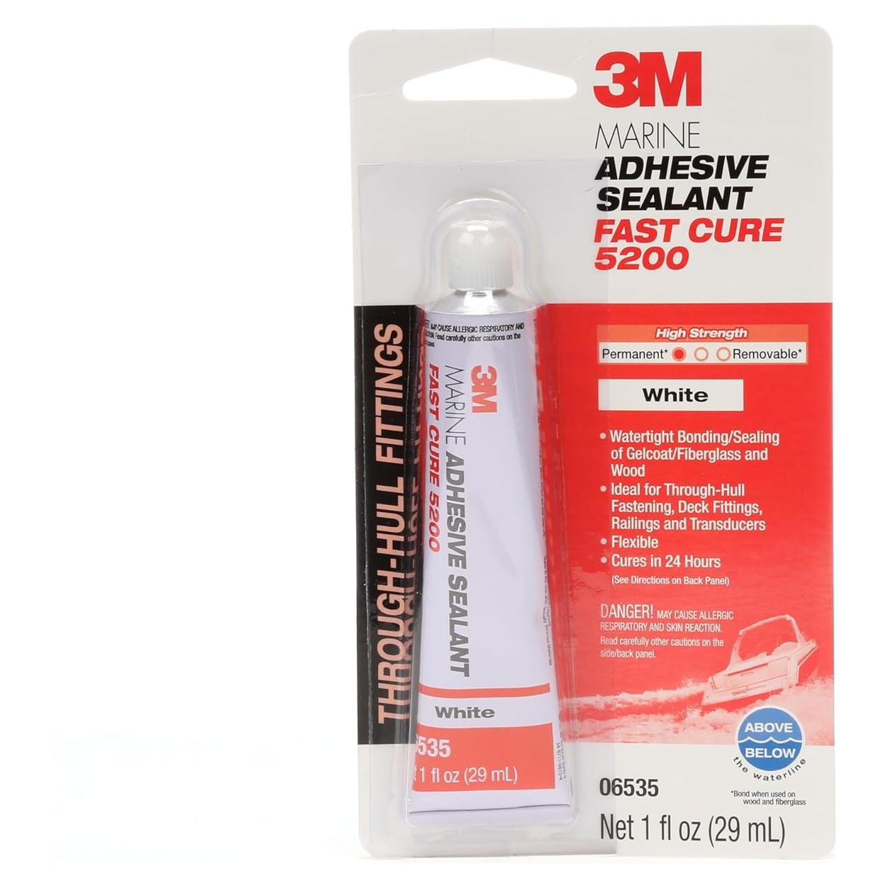 Sellador Adhesivo Marino 3M 5200FC Blanco 29.57 ml Tubo