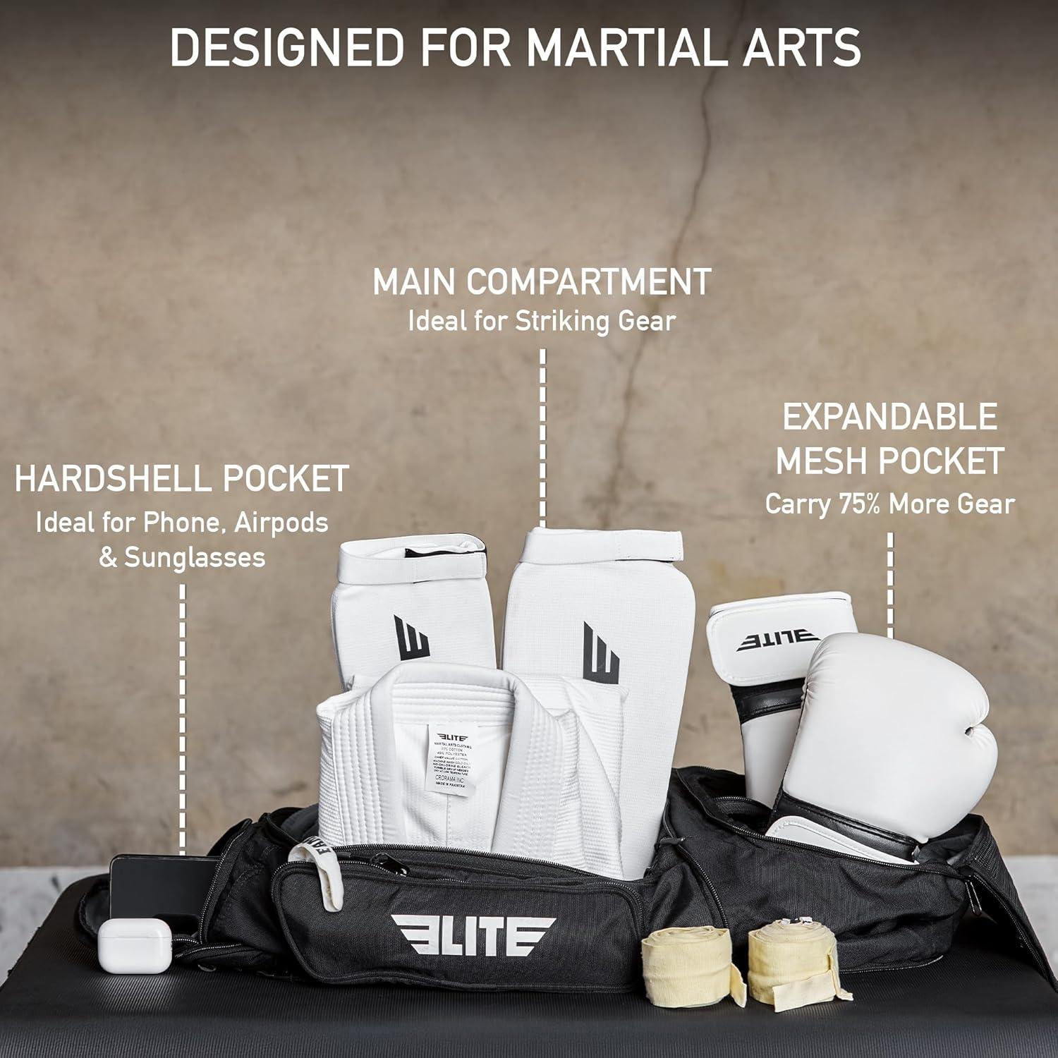 Bolsa de gimnasio expandible Elite Sports BJJ MMA 42x31cm