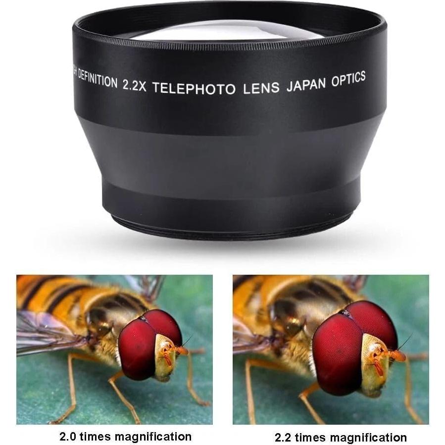 Lente Telefoto Acuvar 2.2X 72MM para Cámaras DSLR y Sin Espejo