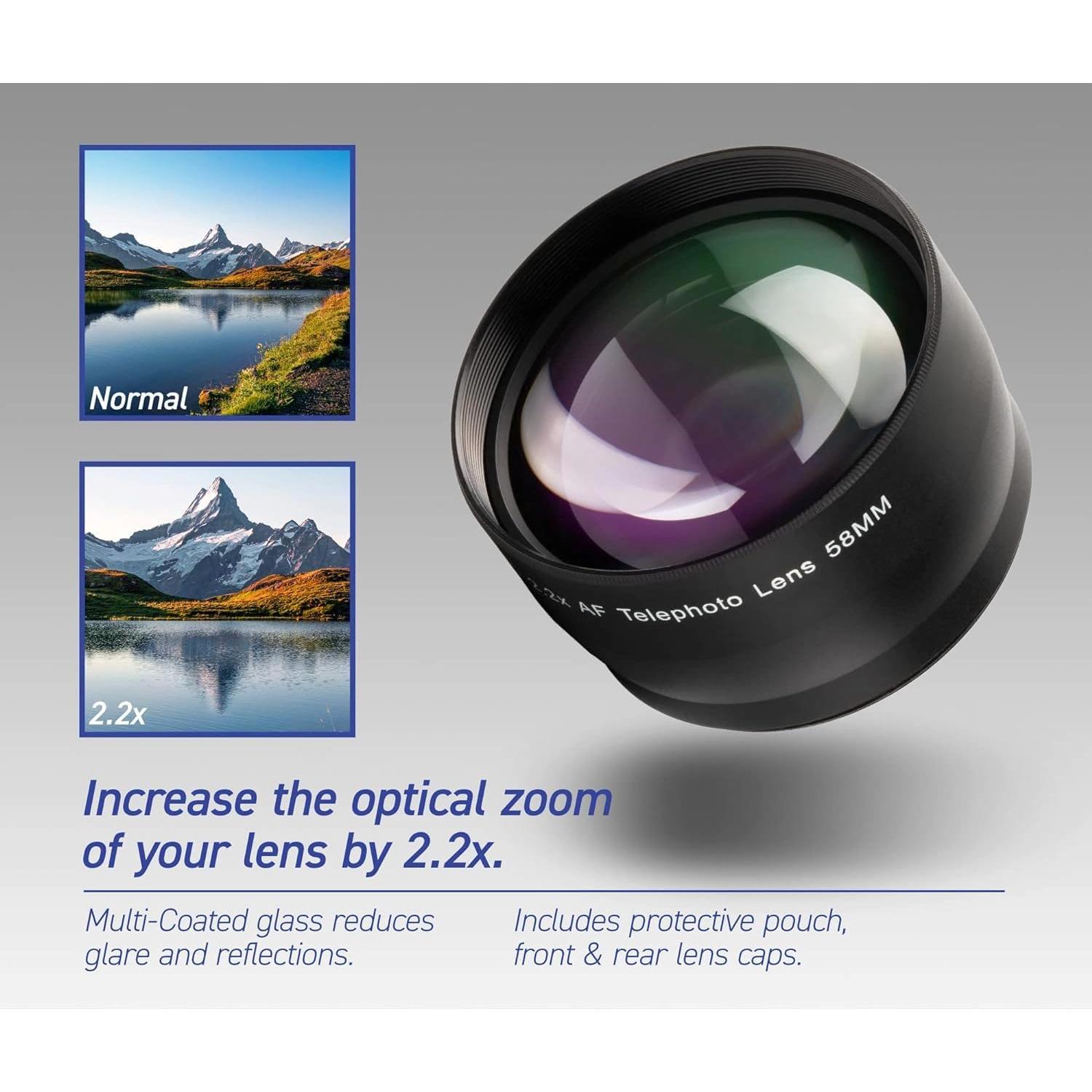 Cámara Sin Espejo Canon EOS R50 24.2MP 4K + Lentes 18-45mm y 420-800mm