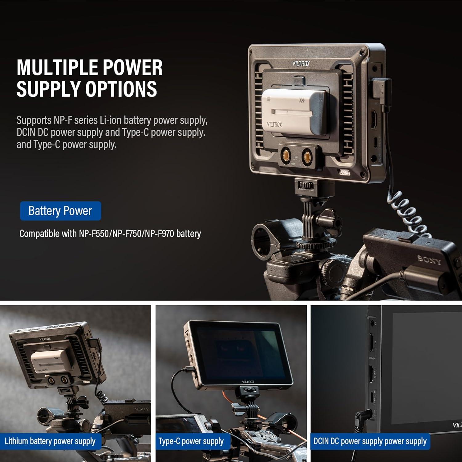 Monitor de Campo VILTROX DC-L2 7" HDMI 3G-SDI 4K Táctil