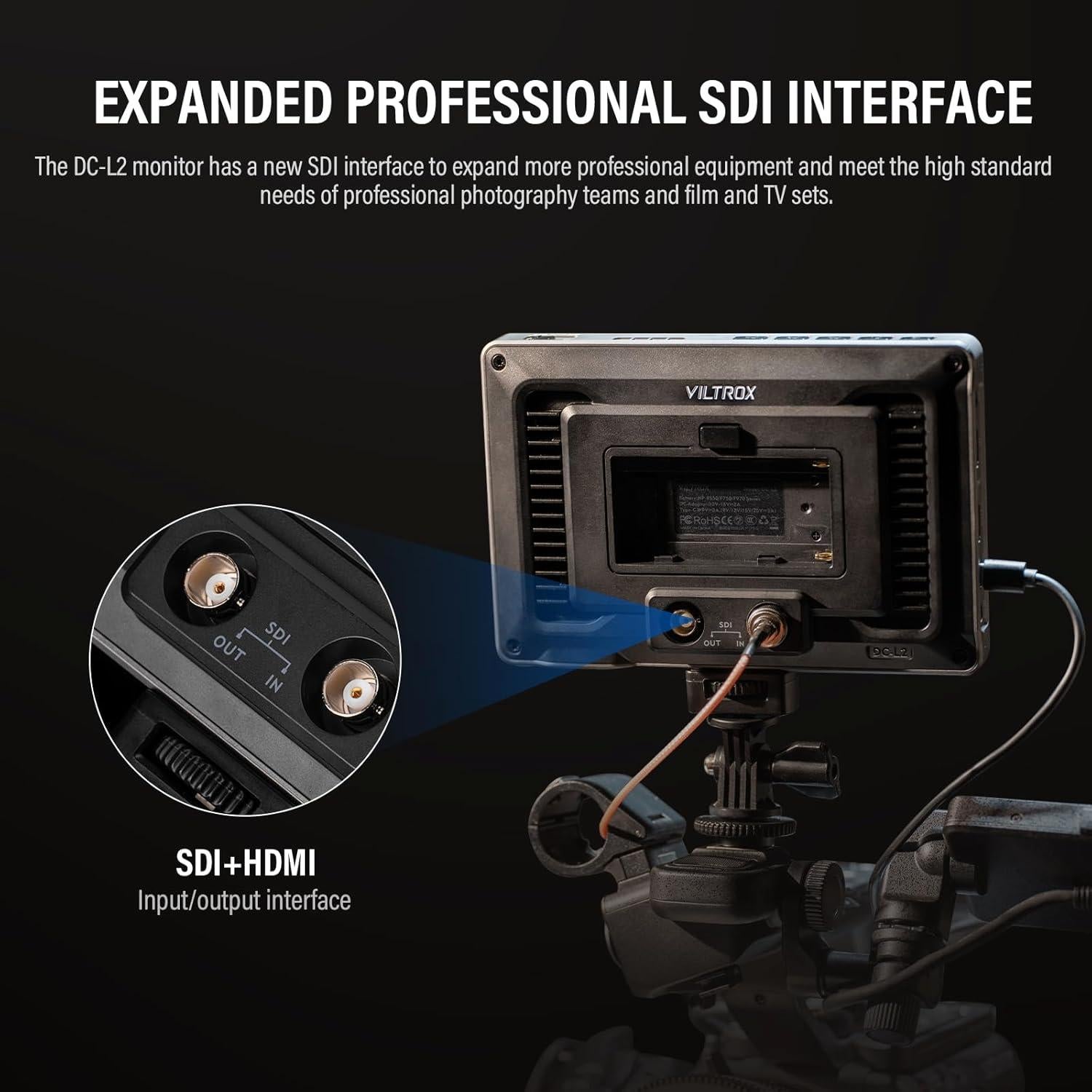 Monitor de Campo VILTROX DC-L2 7" HDMI 3G-SDI 4K Táctil