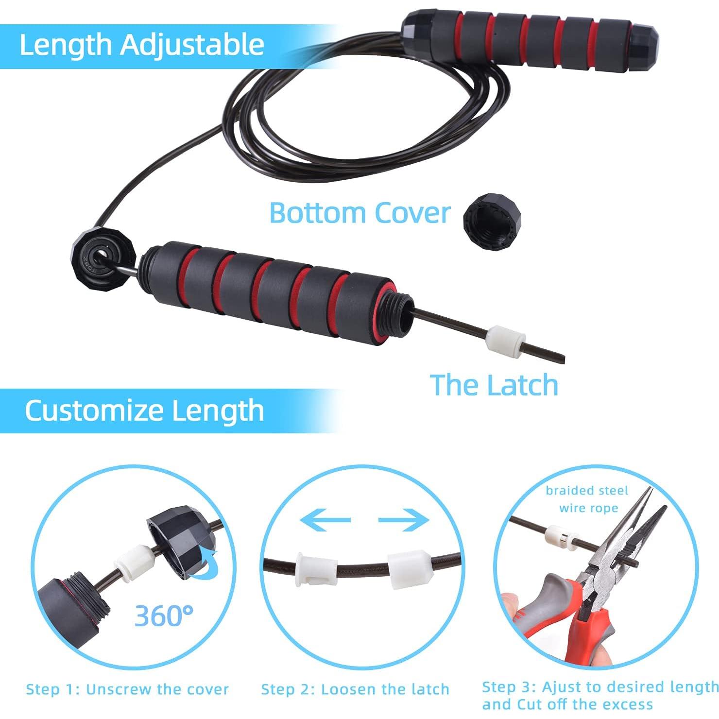 Cuerdas de Saltar VIBUFF Ajustables + Bandas de Resistencia