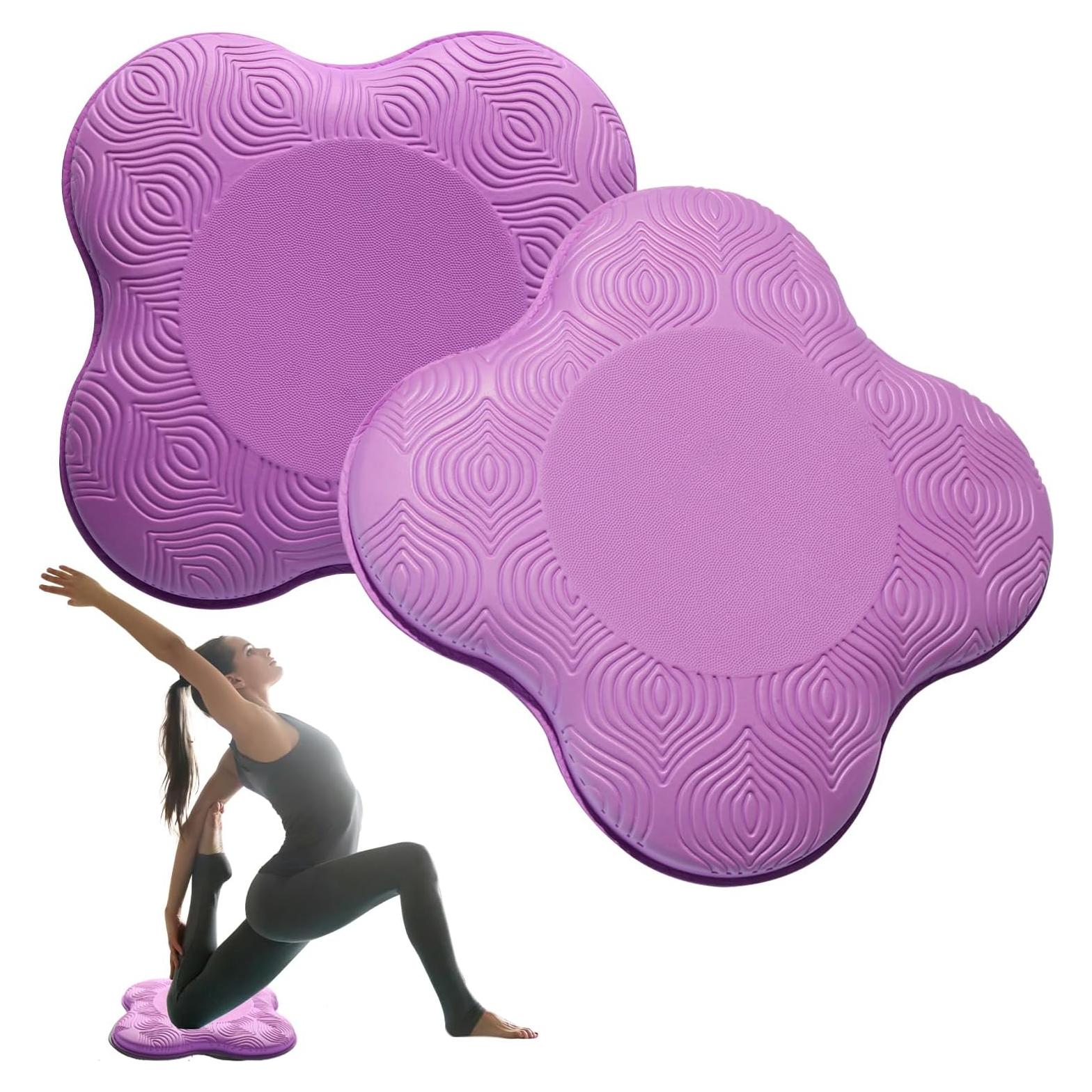 Juego de 4 Almohadillas de Rodillas Yoga MBHKRRS Antideslizantes