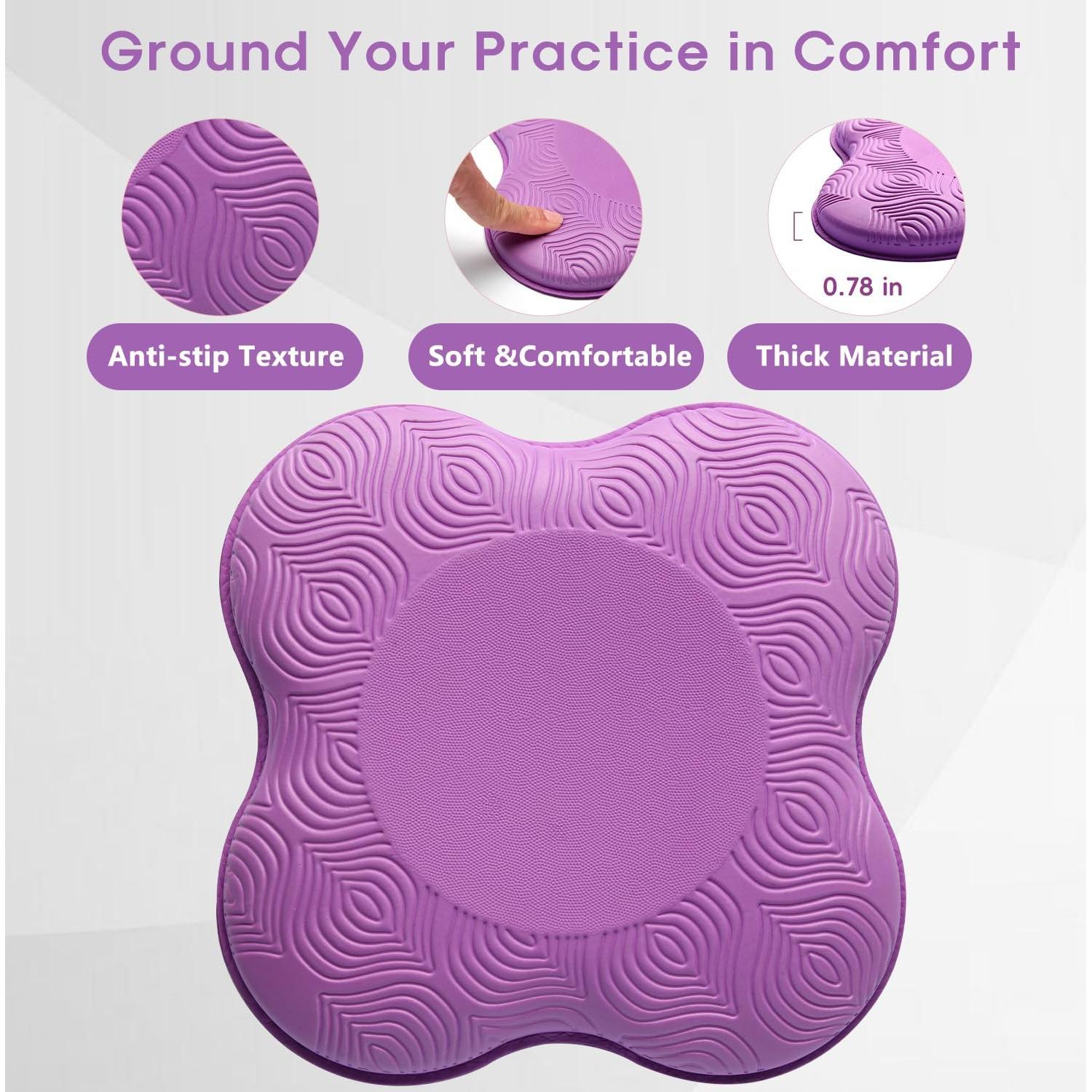 Juego de 4 Almohadillas de Rodillas Yoga MBHKRRS Antideslizantes