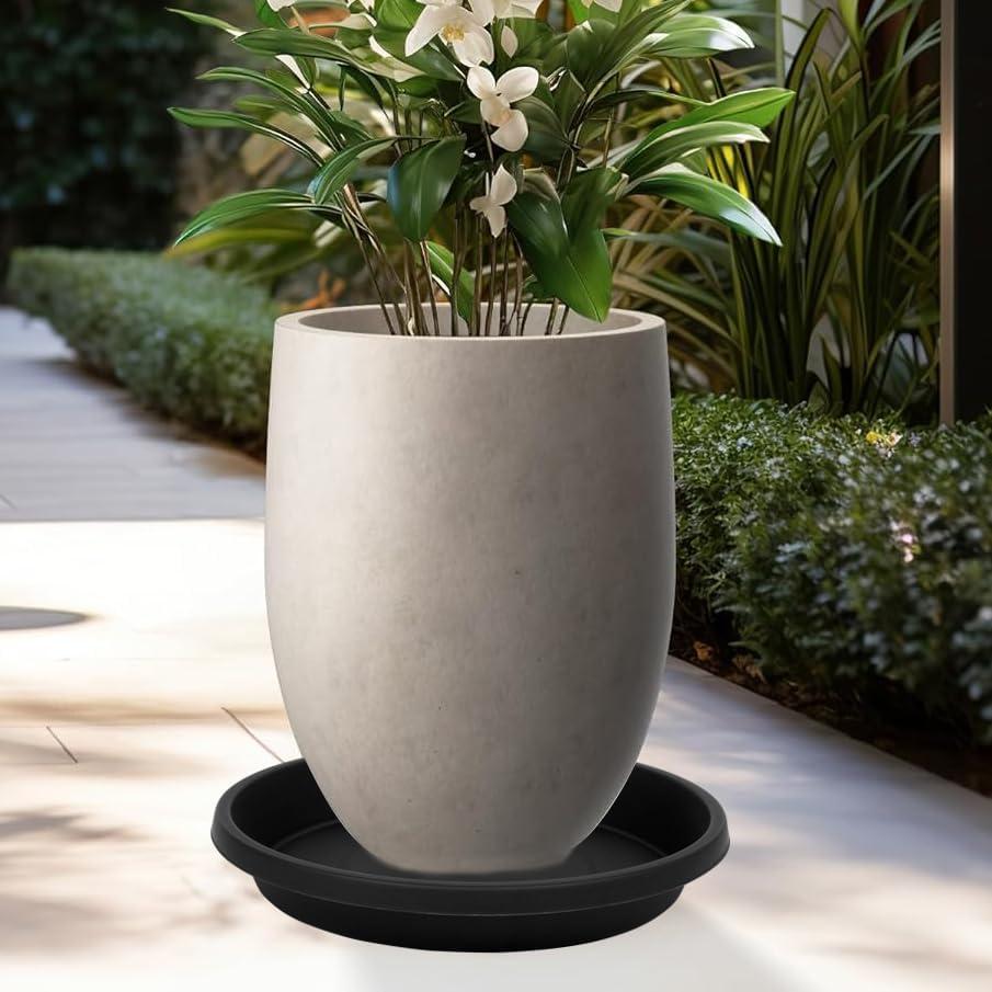 Plato para Plantas 15 cm Negro 5 Pack NIMYAU - Bandejas Recolectoras